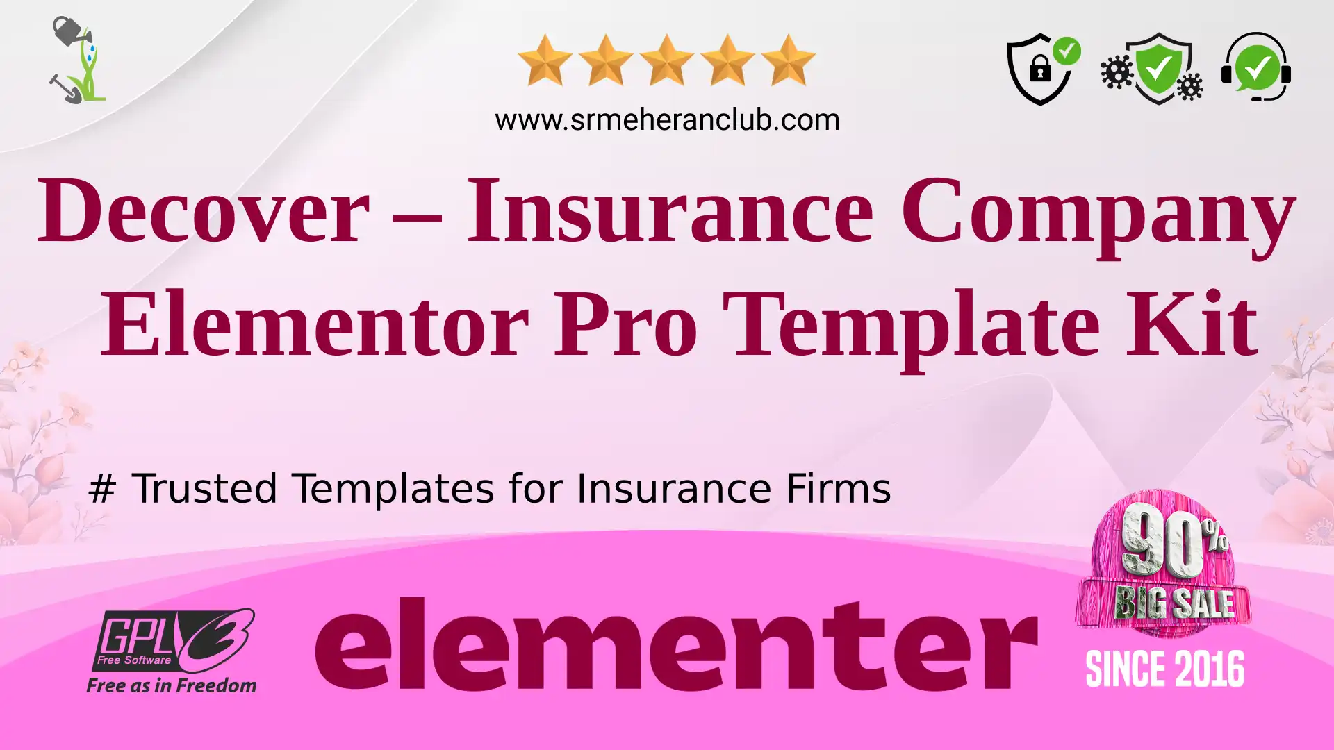 Decover – Insurance Company Elementor Pro Template Kit — Elementor Kit by Themeforest