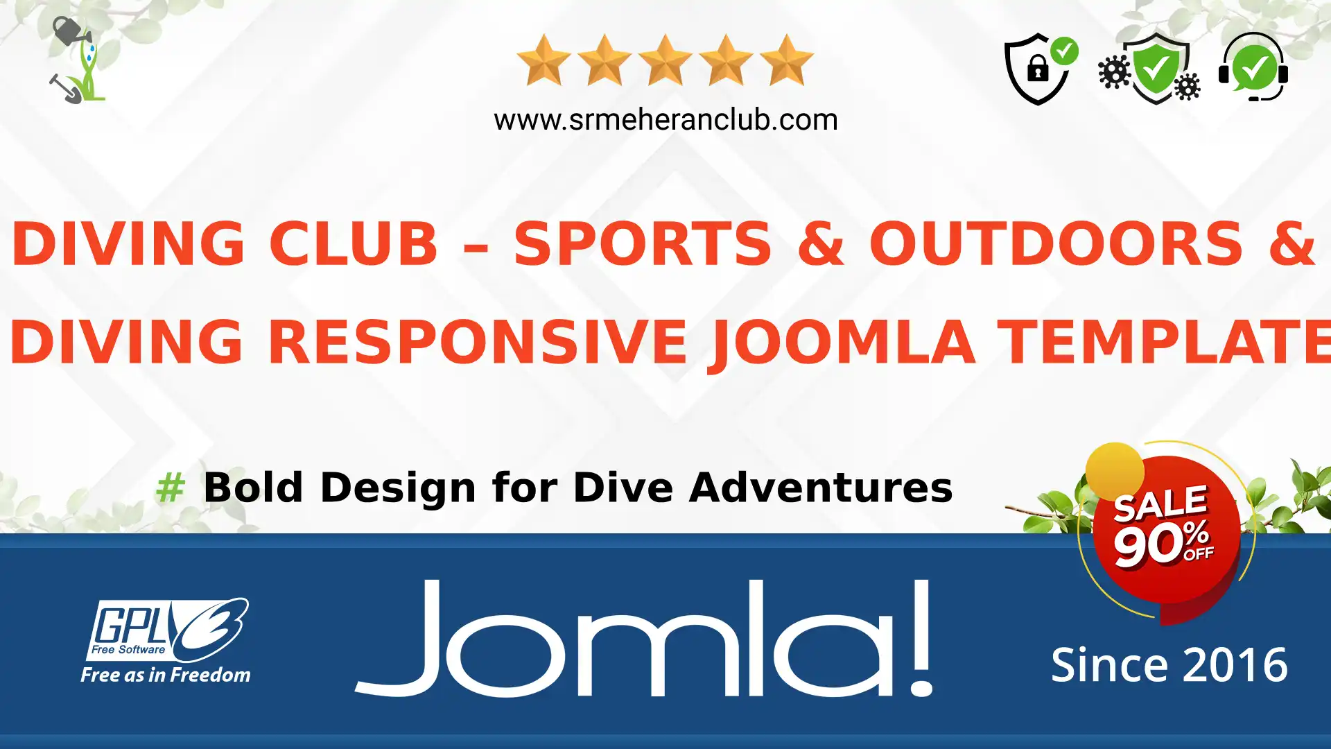 Diving Club – Sports & Outdoors & Diving Responsive Joomla Template — Theme by Templatemonster