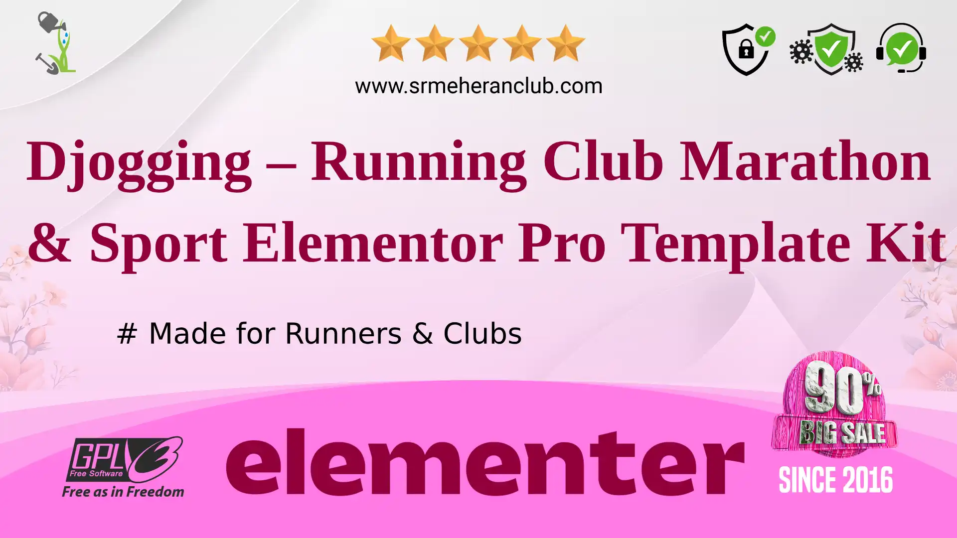 Djogging – Running Club Marathon & Sport Elementor Pro Template Kit — Elementor Kit by Themeforest