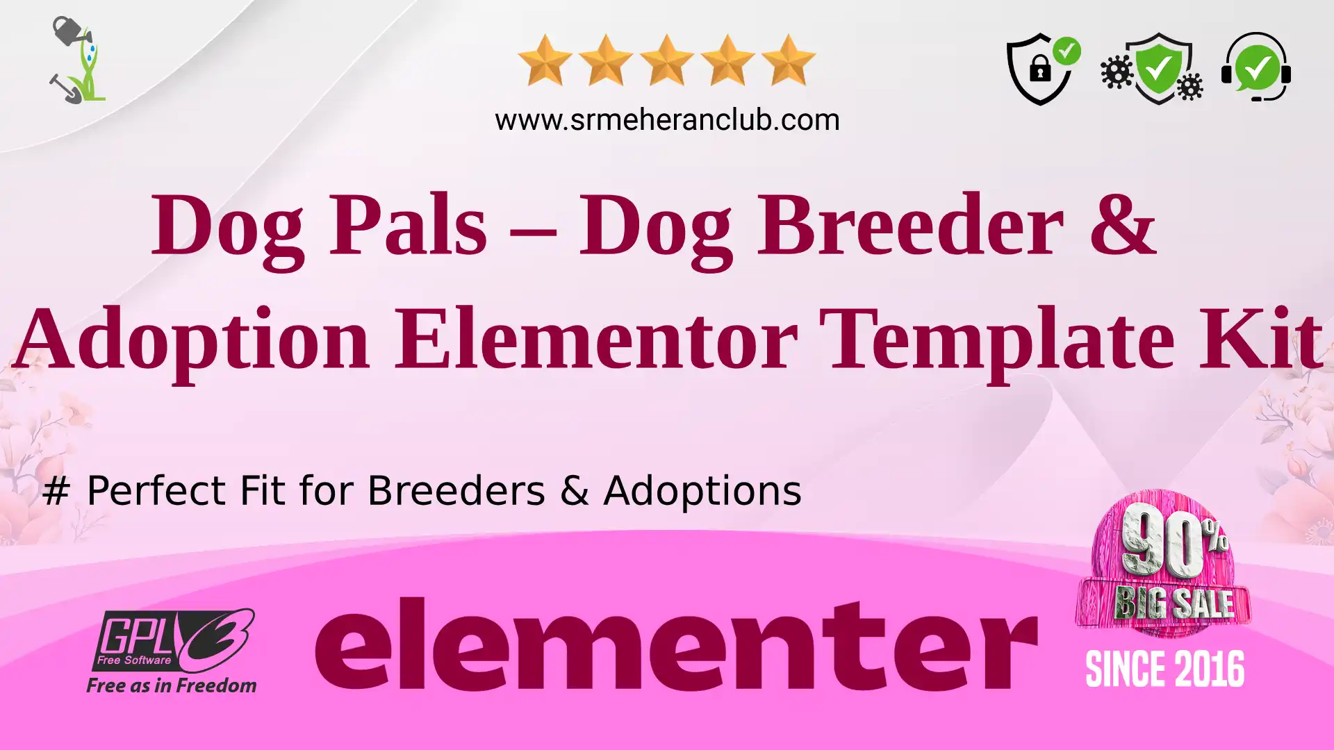 Dog Pals – Dog Breeder & Adoption Elementor Template Kit