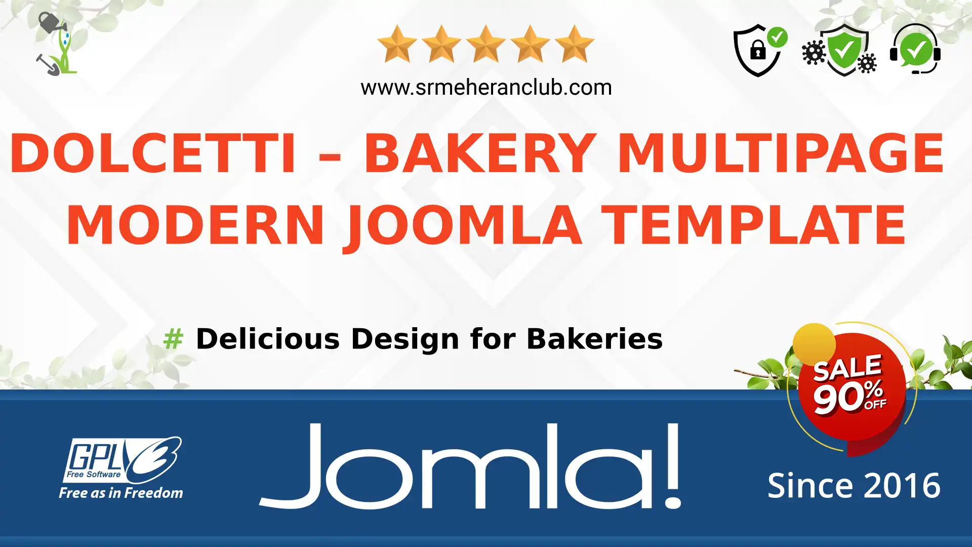 Dolcetti – Bakery Multipage Modern Joomla Template — Theme by Templatemonster