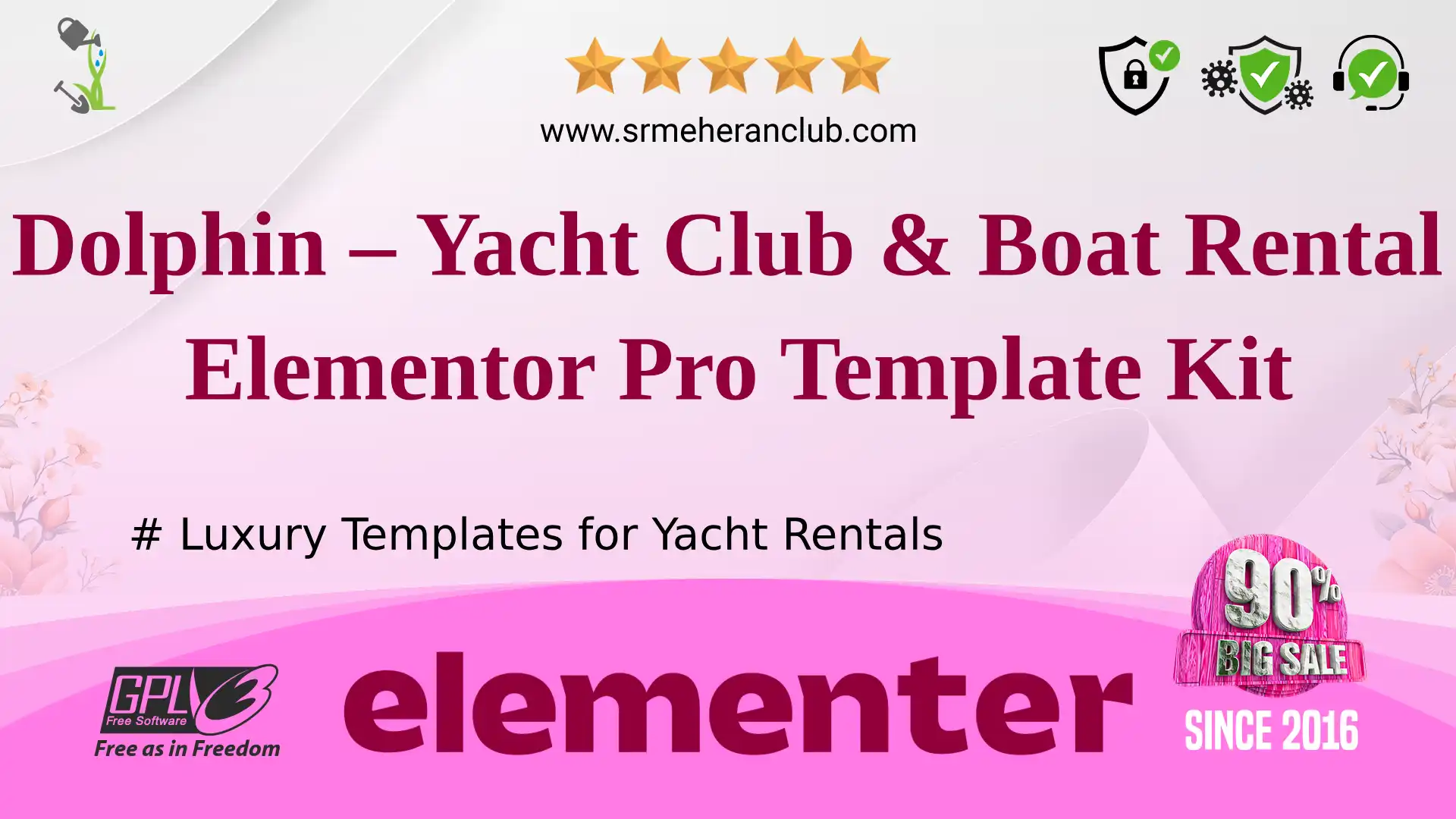 Dolphin – Yacht Club & Boat Rental Elementor Pro Template Kit