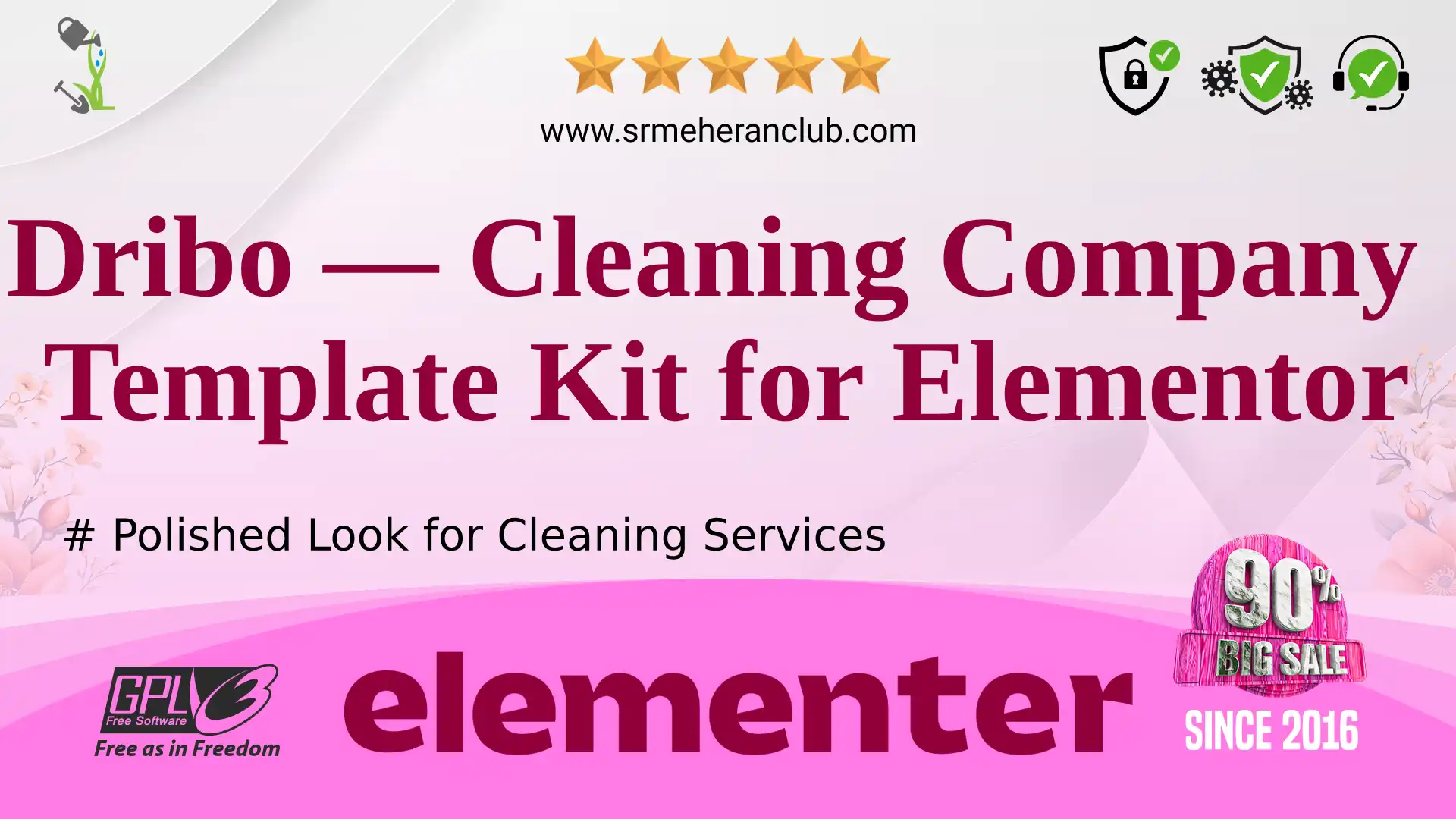 Dribo — Cleaning Company Template Kit for Elementor — Elementor Kit by Themeforest