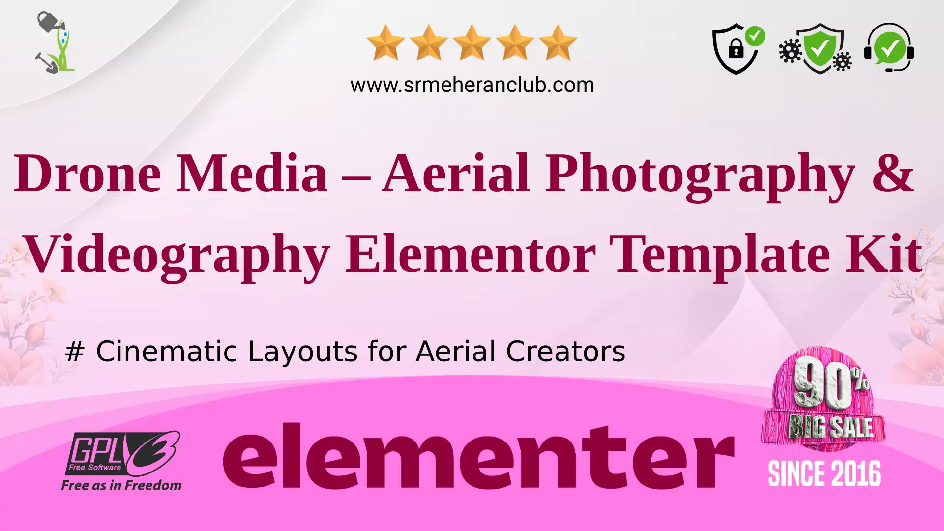 Drone Media – Aerial Photography & Videography Elementor Template Kit