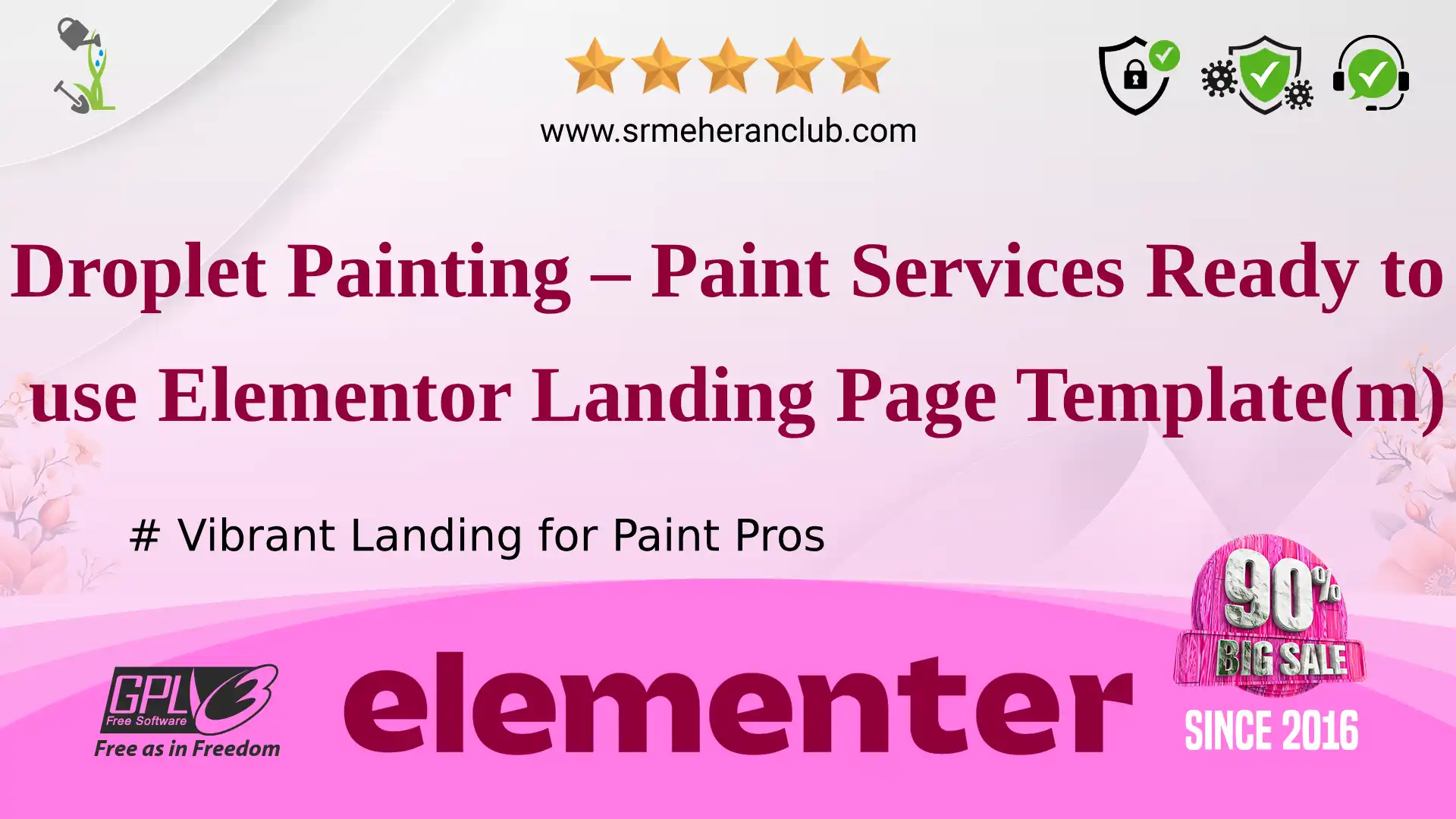Droplet Painting – Paint Services Ready to use Elementor Landing Page Template(m) — Elementor Kit by Templatemonster