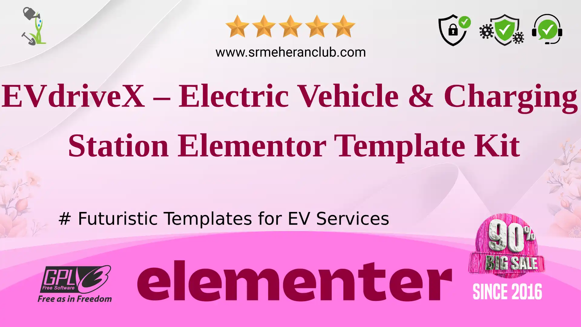 EVdriveX – Electric Vehicle & Charging Station Elementor Template Kit