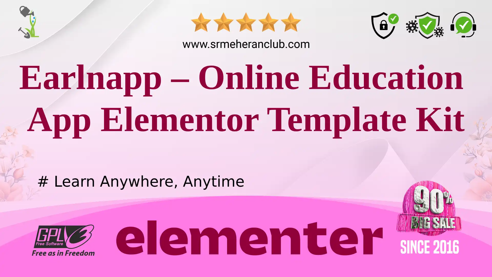 Earlnapp – Online Education App Elementor Template Kit — Elementor Kit by Themeforest