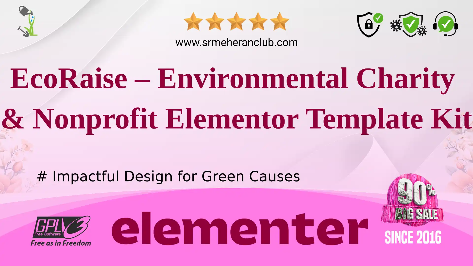 EcoRaise – Environmental Charity & Nonprofit Elementor Template Kit — Elementor Kit by Themeforest