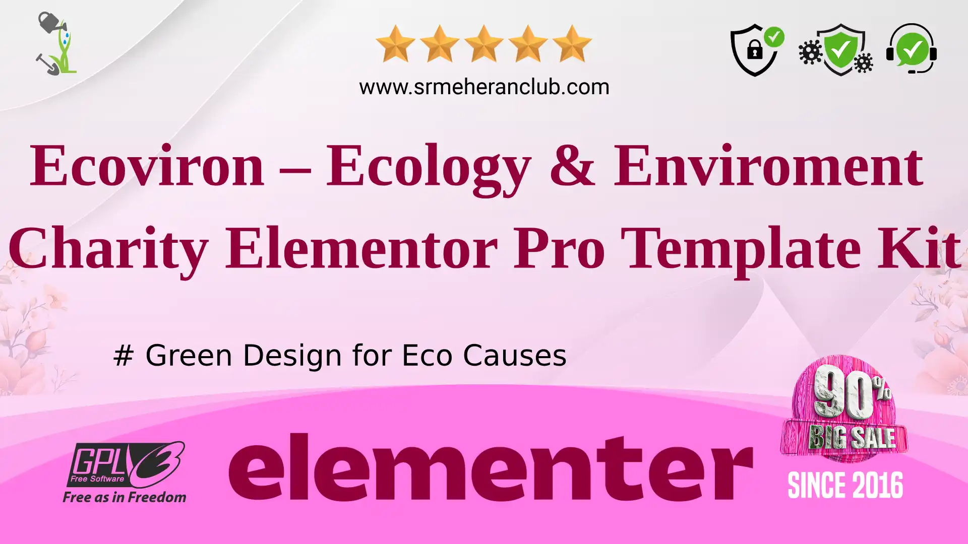 Ecoviron – Ecology & Enviroment Charity Elementor Pro Template Kit
