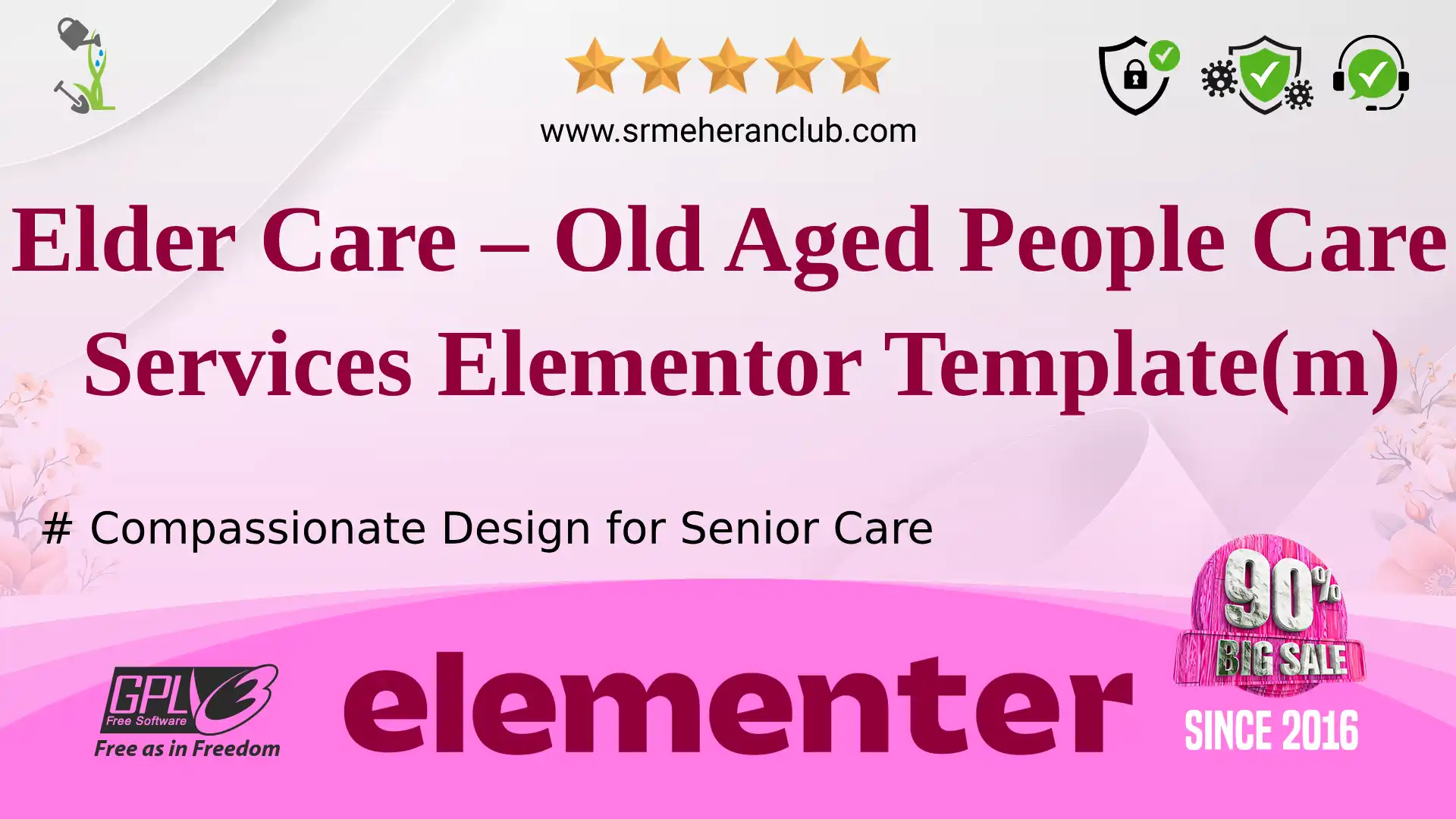 Elder Care – Old Aged People Care Services Elementor Template(m) — Elementor Kit by Templatemonster