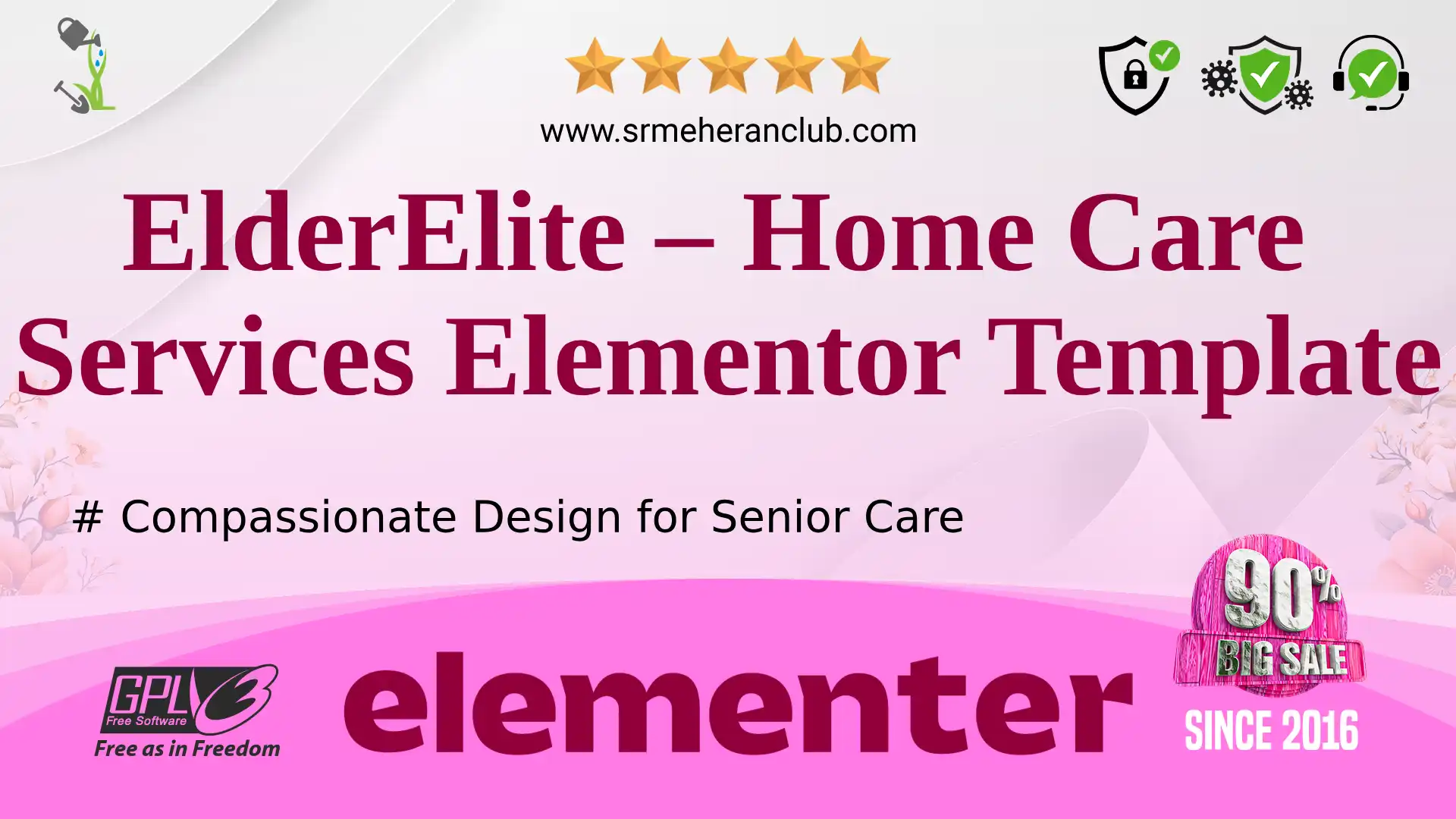 ElderElite – Home Care Services Elementor Template — Elementor Kit by Templatemonster