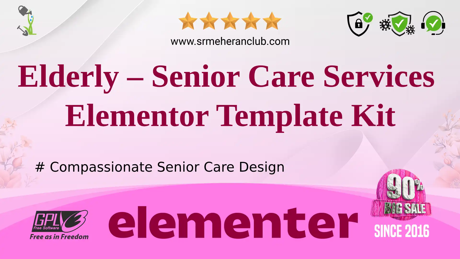 Elderly – Senior Care Services Elementor Template Kit — Elementor Kit by Themeforest