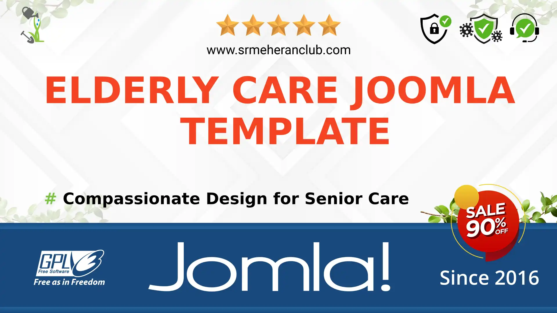 Elderly Care Joomla Template — Theme by Templatemonster