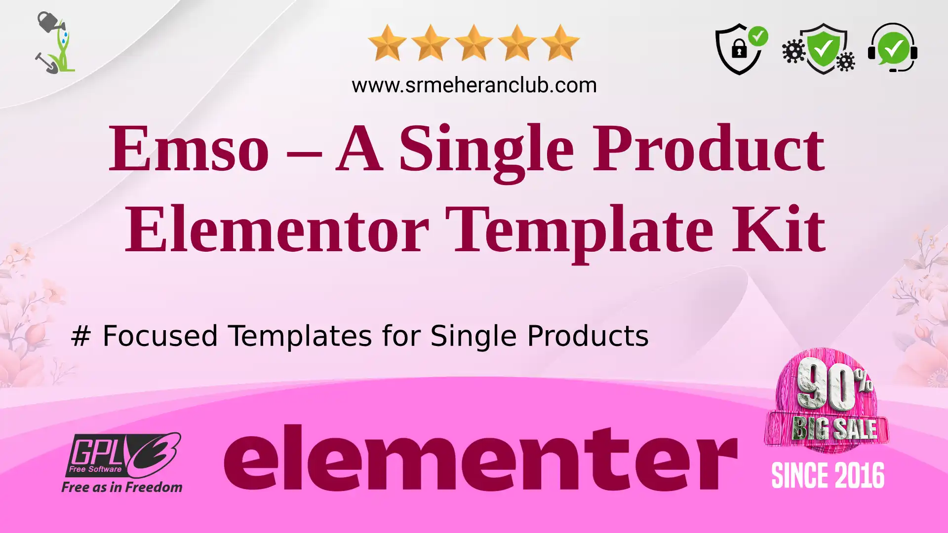 Emso – A Single Product Elementor Template Kit