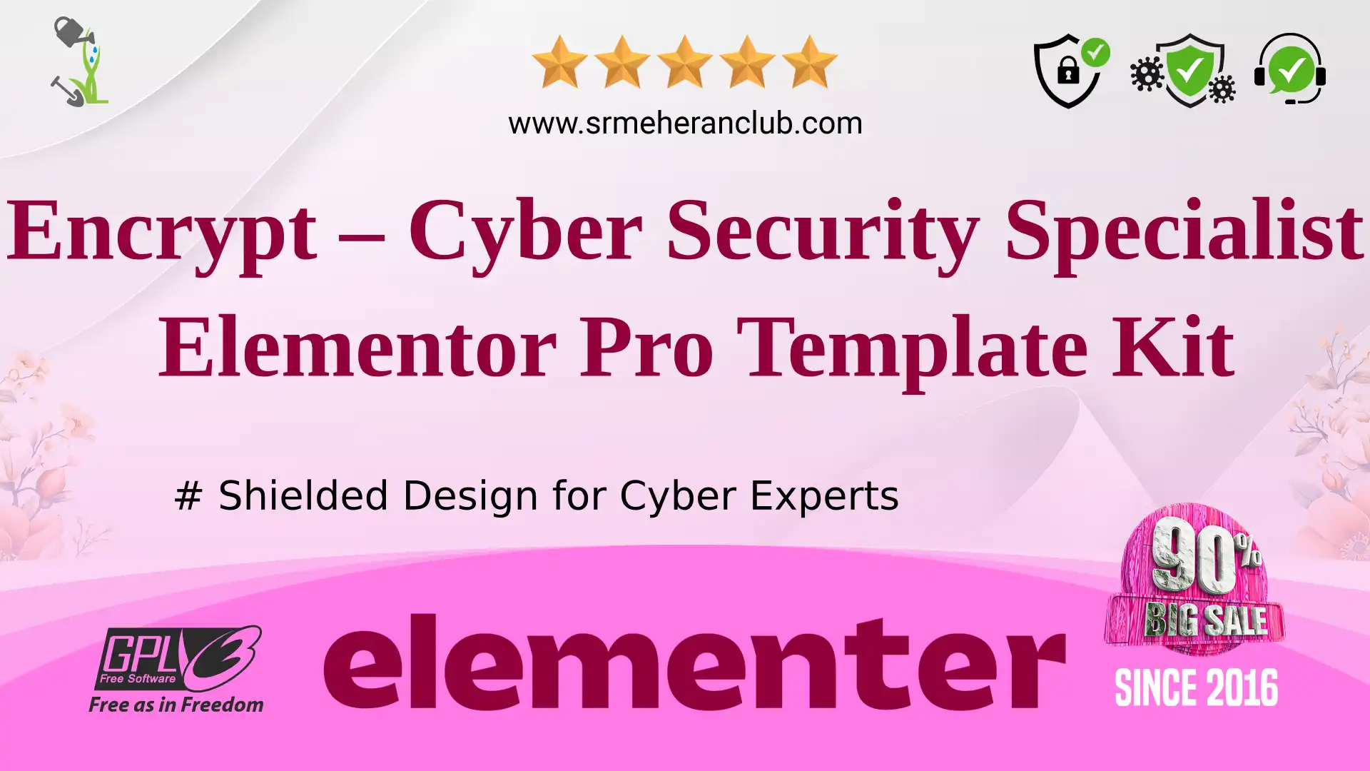 Encrypt – Cyber Security Specialist Elementor Pro Template Kit