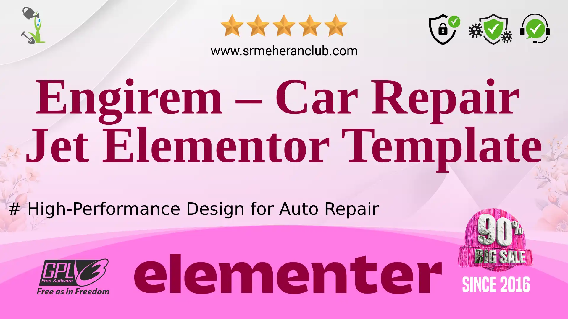 Engirem – Car Repair Jet Elementor Template — Elementor Kit by Templatemonster