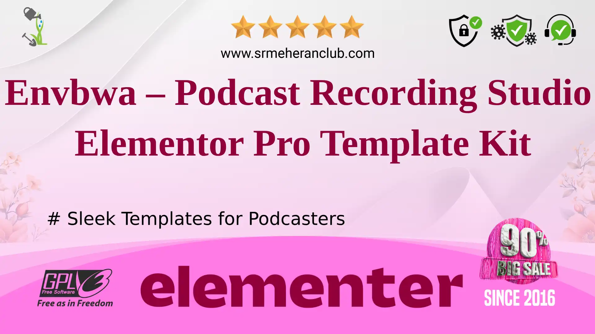 Envbwa – Podcast Recording Studio Elementor Pro Template Kit — Elementor Kit by Themeforest