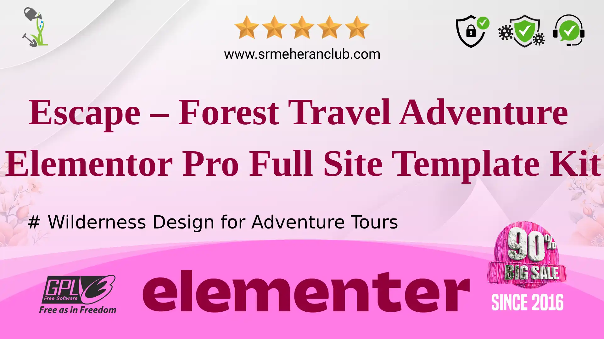 Escape – Forest Travel Adventure Elementor Pro Full Site Template Kit — Elementor Kit by Themeforest