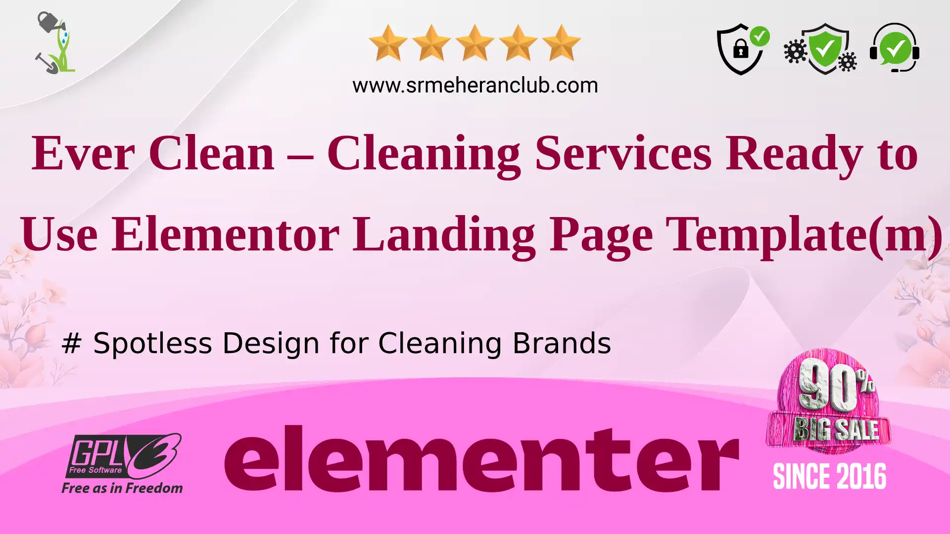 Ever Clean – Cleaning Services Ready to Use Elementor Landing Page Template(m) — Elementor Kit by Templatemonster