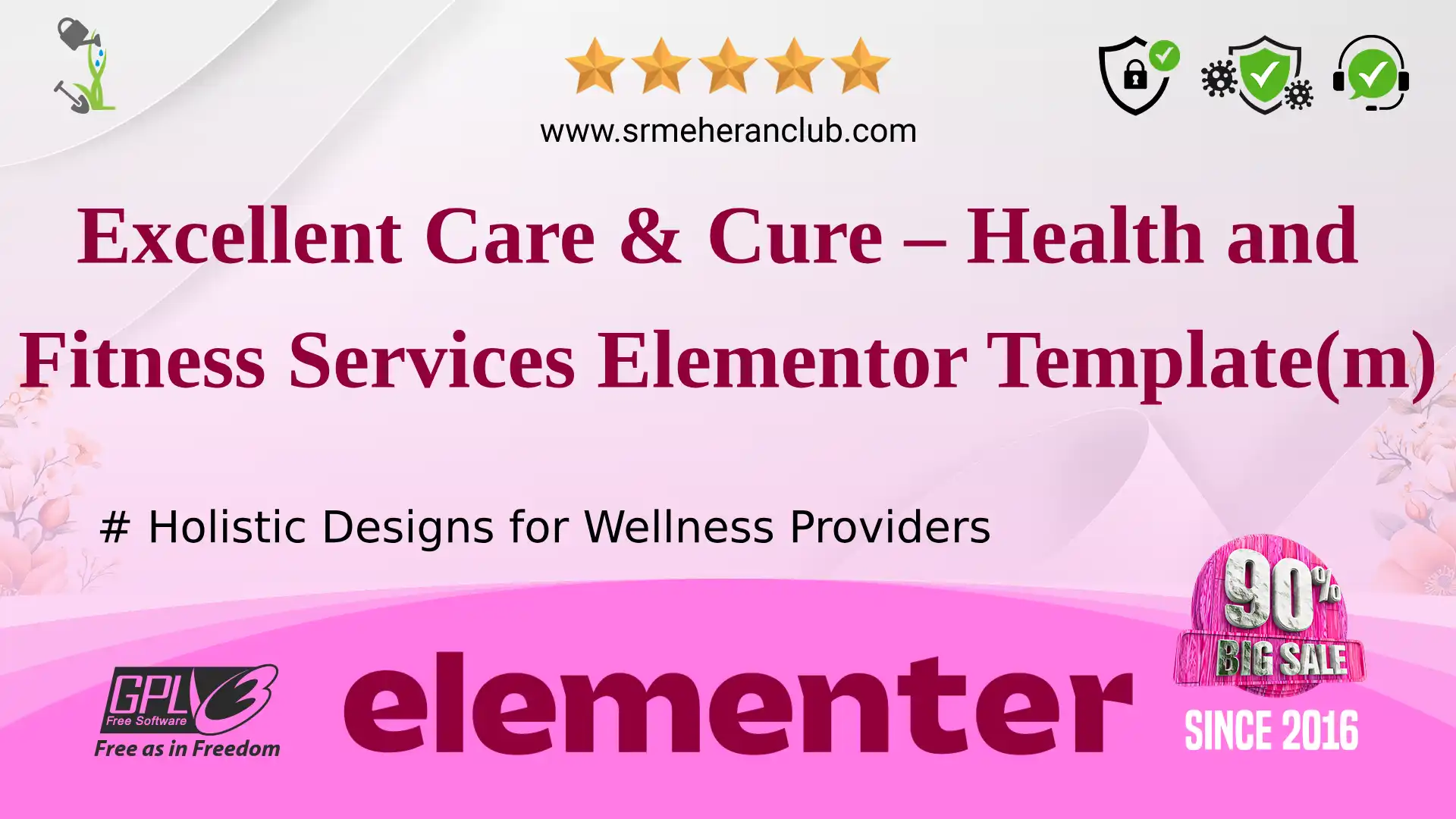 Excellent Care & Cure – Health and Fitness Services Elementor Template(m) — Elementor Kit by Templatemonster