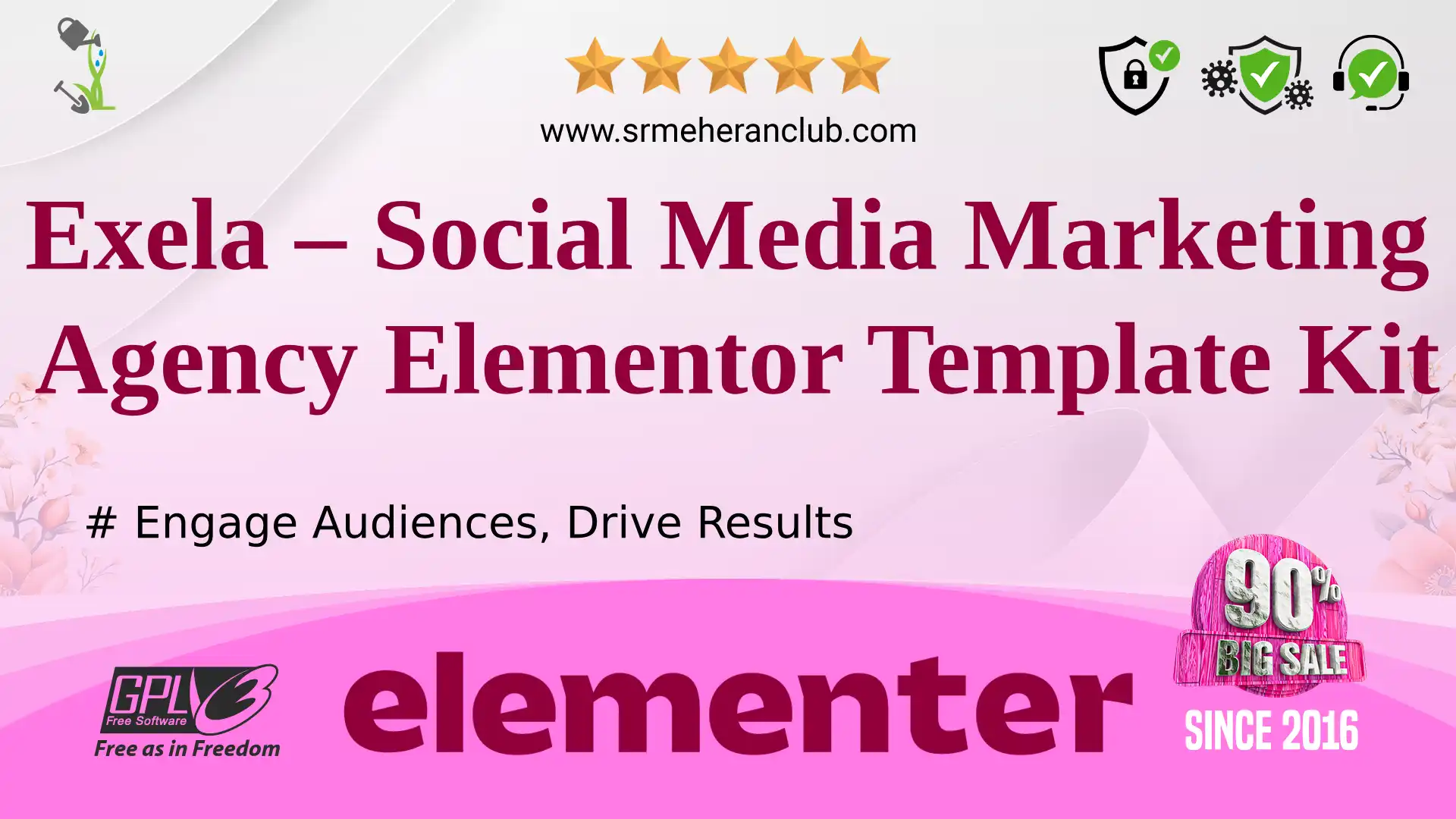 Exela – Social Media Marketing Agency Elementor Template Kit