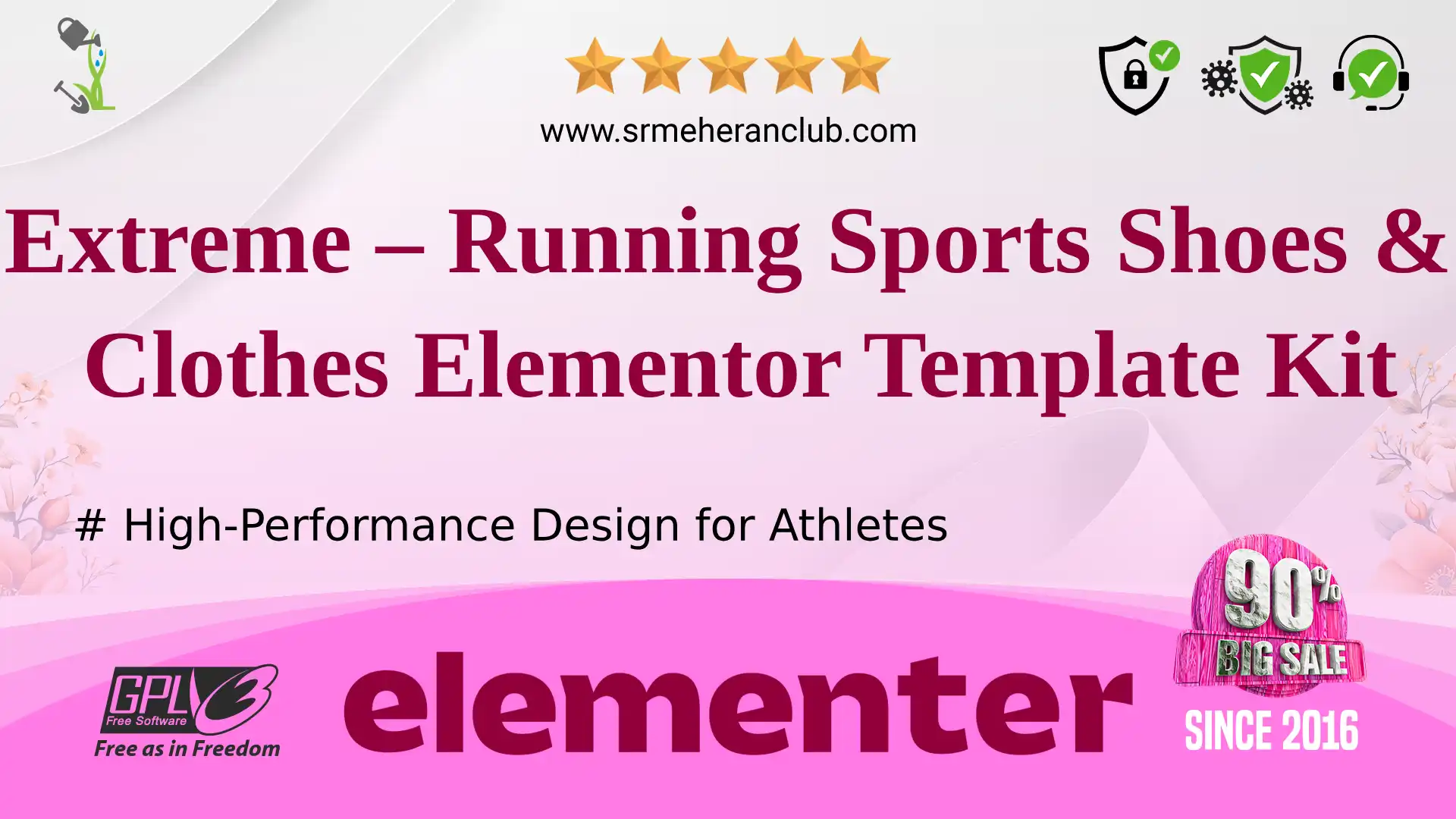 Extreme – Running Sports Shoes & Clothes Elementor Template Kit
