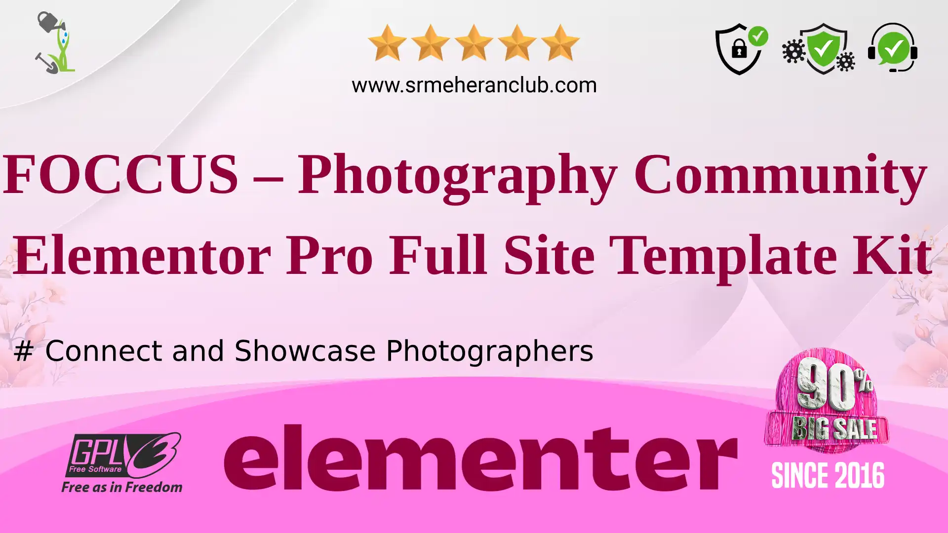 FOCCUS – Photography Community Elementor Pro Full Site Template Kit — Elementor Kit by Themeforest