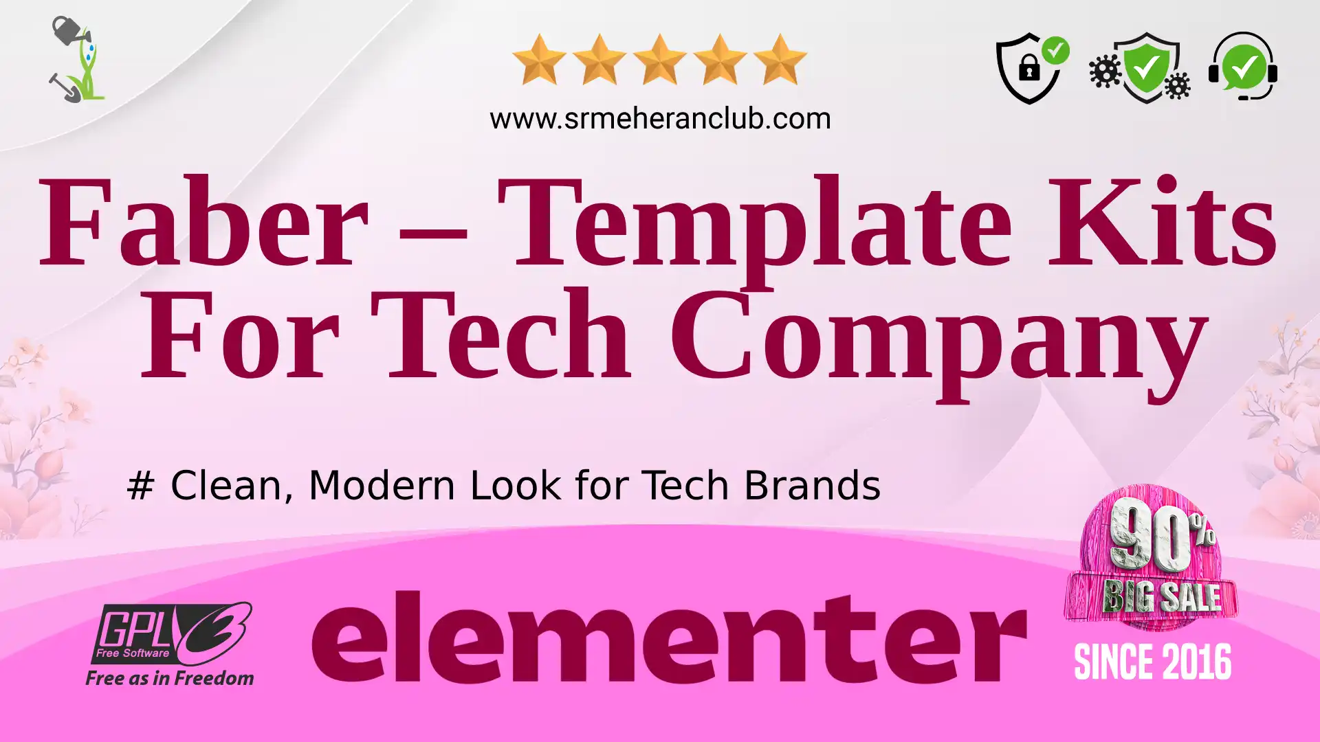 Faber – Template Kits For Tech Company — Elementor Kit by Themeforest