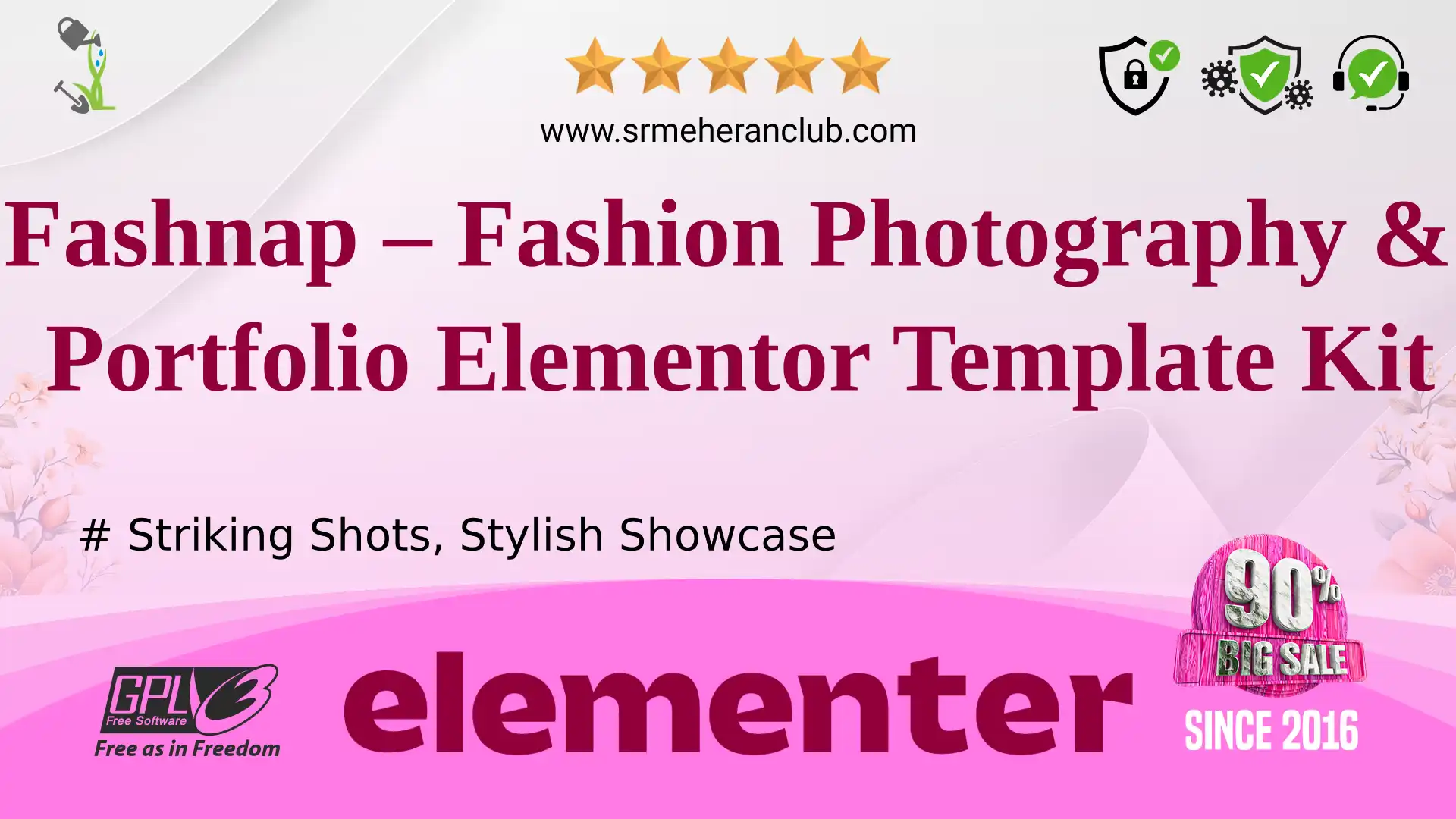 Fashnap – Fashion Photography & Portfolio Elementor Template Kit
