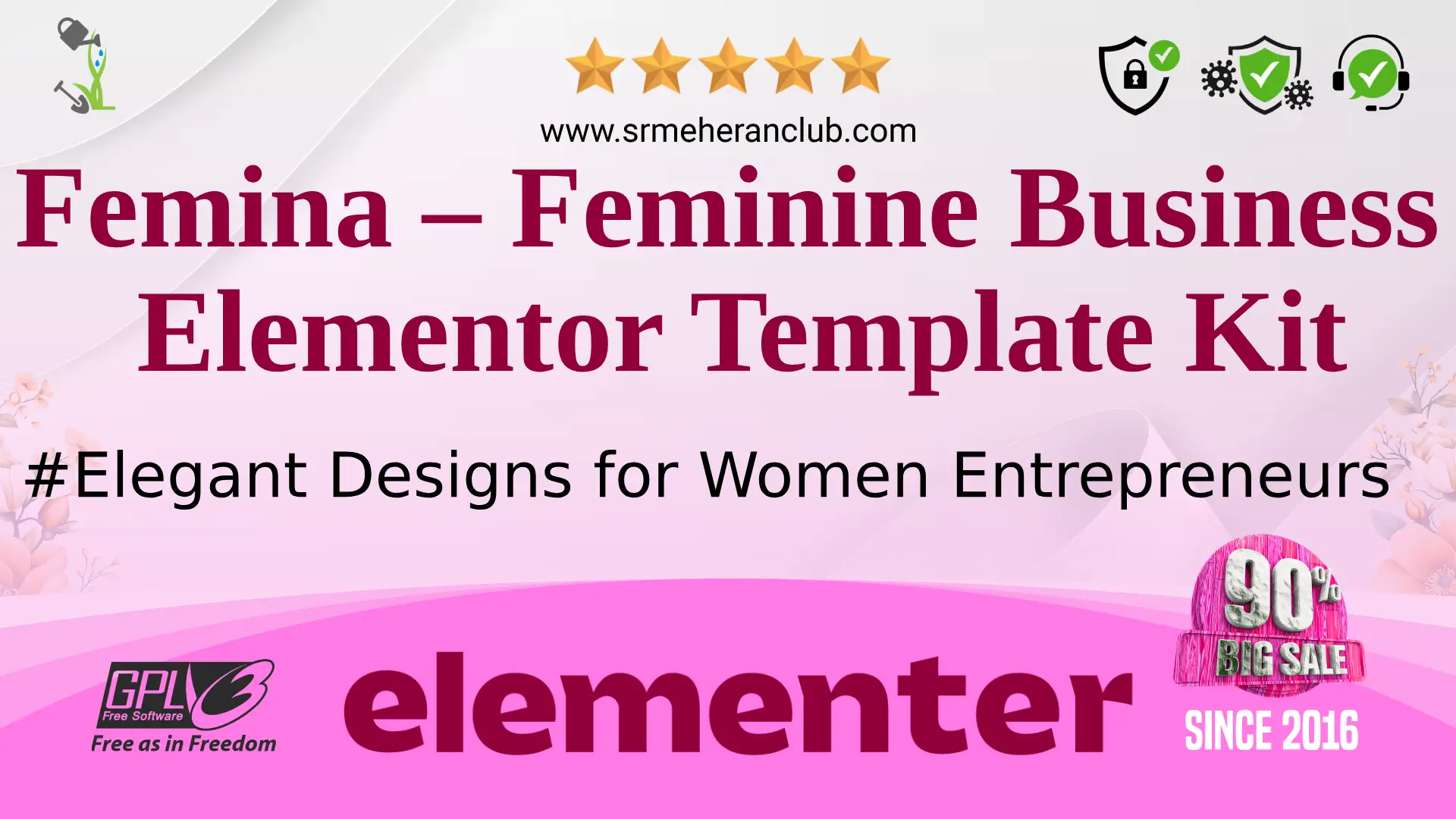 Femina – Feminine Business Elementor Template Kit — Elementor Kit by Themeforest