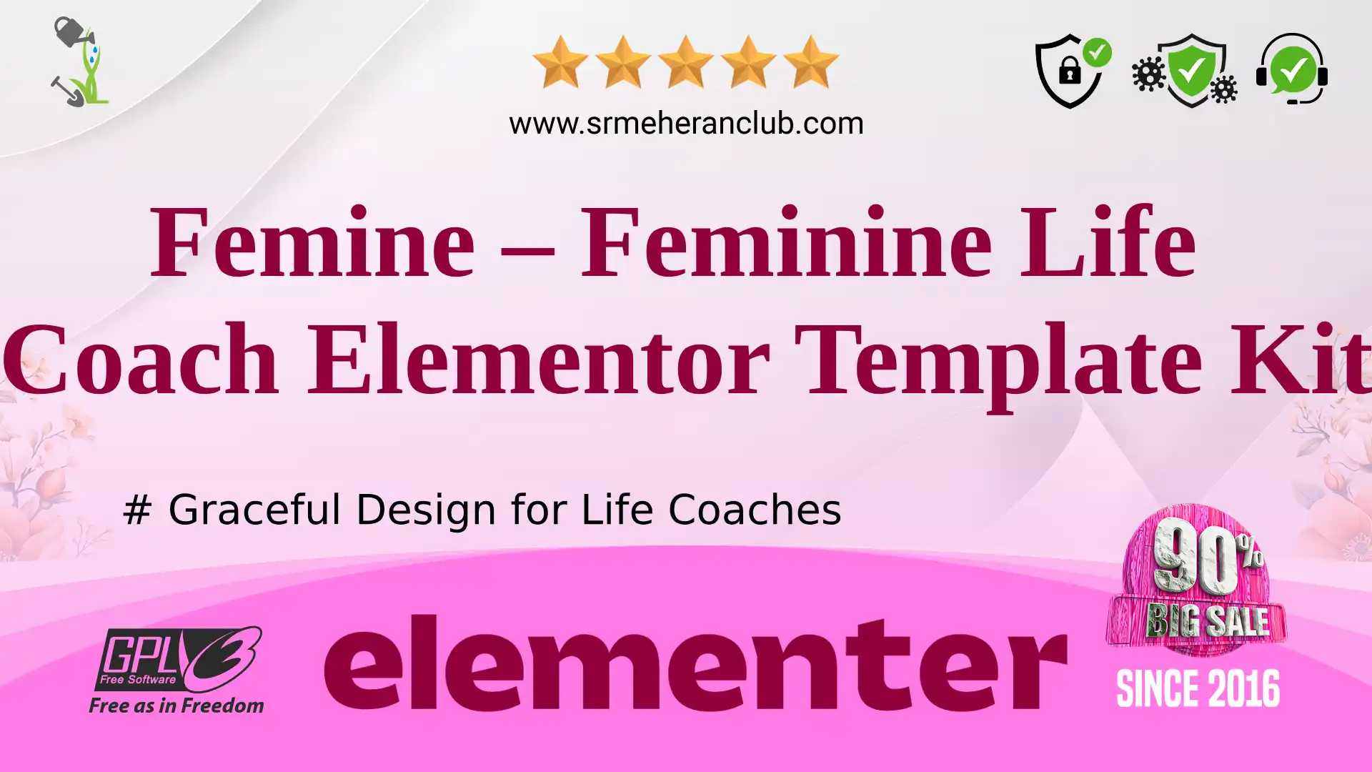 Femine – Feminine Life Coach Elementor Template Kit — Elementor Kit by Themeforest