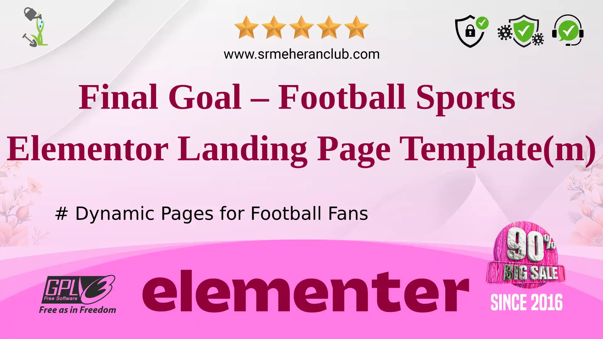 Final Goal – Football Sports Elementor Landing Page Template(m) — Elementor Kit by Templatemonster