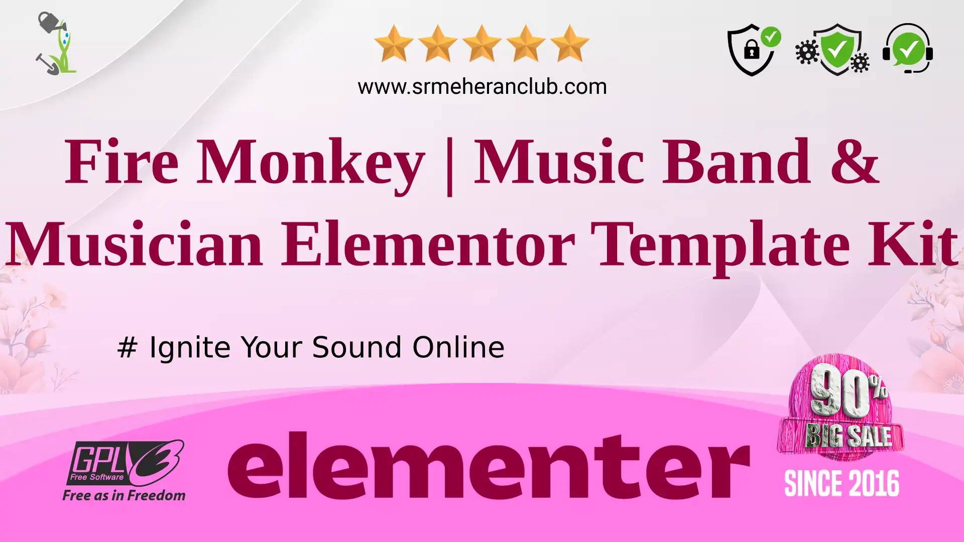 Fire Monkey | Music Band & Musician Elementor Template Kit — Elementor Kit by Themeforest