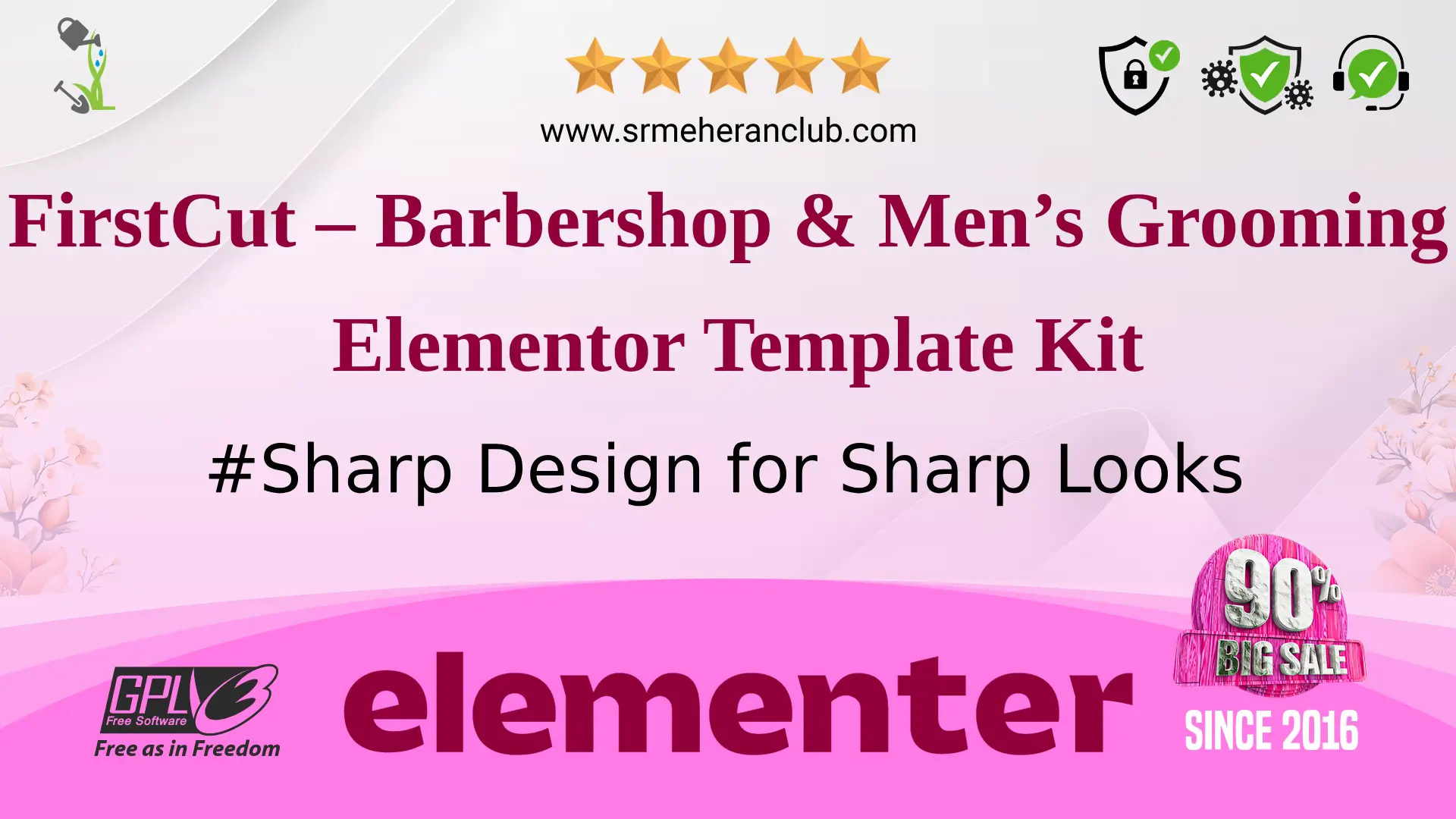 FirstCut – Barbershop & Men’s Grooming Elementor Template Kit — Elementor Kit by Themeforest