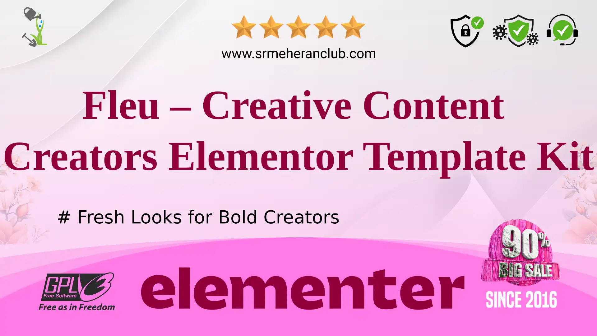 Fleu – Creative Content Creators Elementor Template Kit