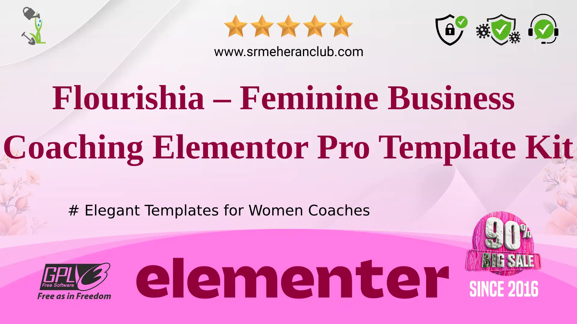 Flourishia – Feminine Business Coaching Elementor Pro Template Kit — Elementor Kit by Themeforest
