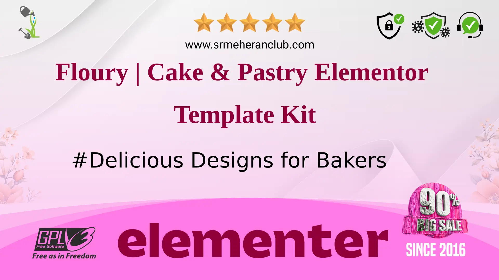 Floury | Cake & Pastry Elementor Template Kit