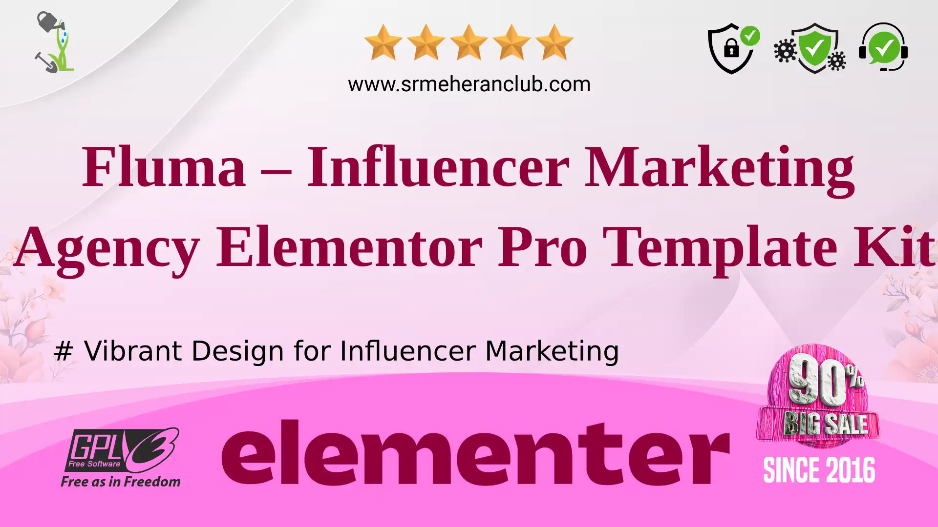 Fluma – Influencer Marketing Agency Elementor Pro Template Kit — Elementor Kit by Themeforest