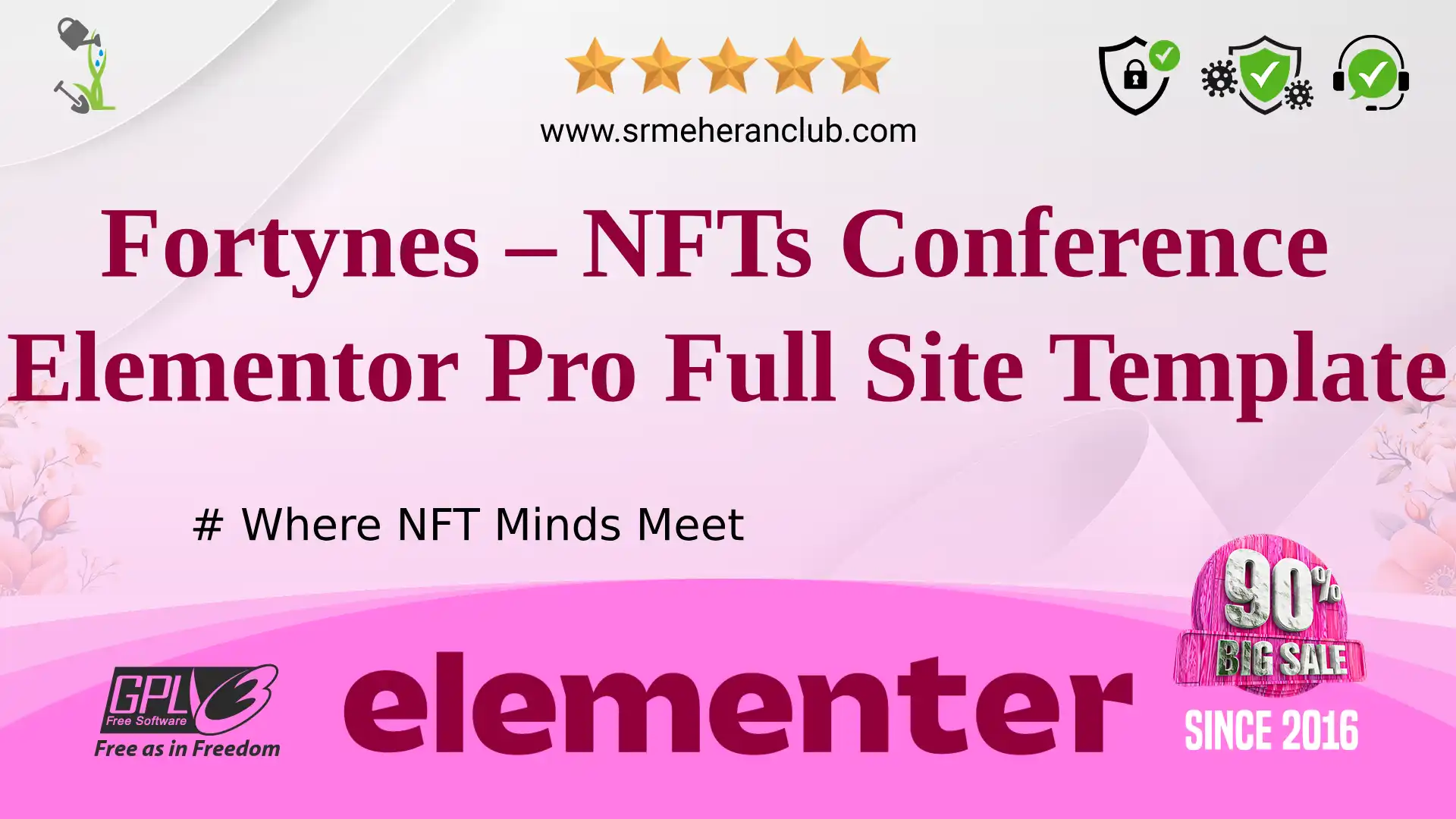 Fortynes – NFTs Conference Elementor Pro Full Site Template — Elementor Kit by Themeforest
