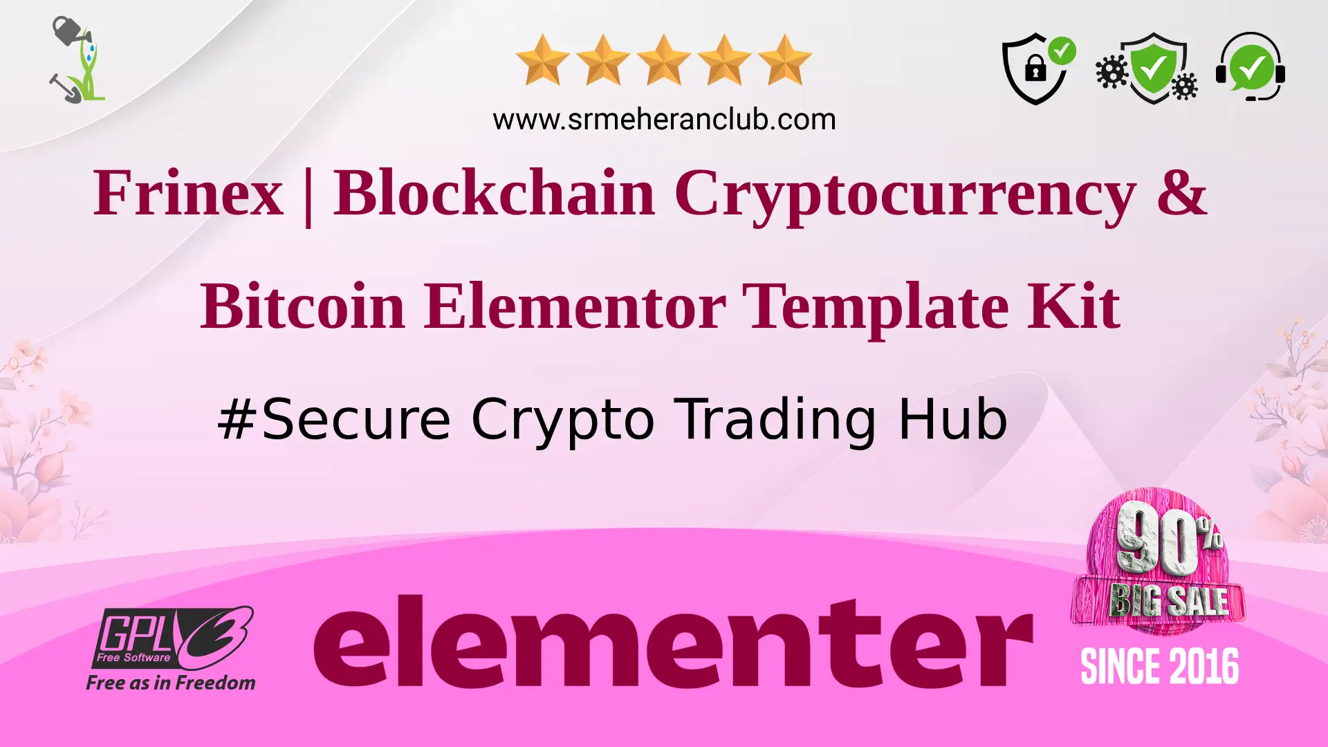 Frinex | Blockchain Cryptocurrency & Bitcoin Elementor Template Kit