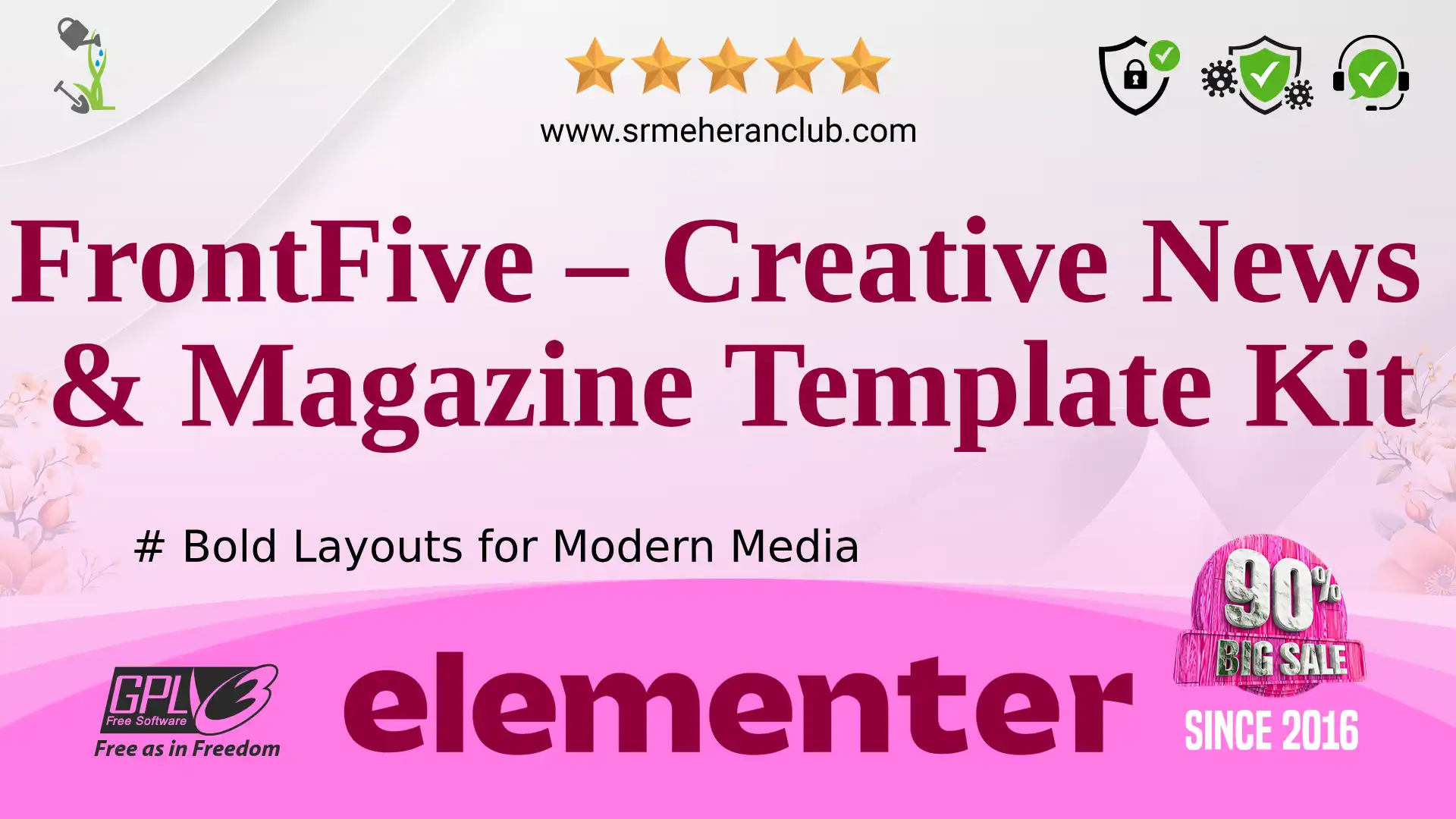 FrontFive – Creative News & Magazine Template Kit — Elementor Kit by Themeforest