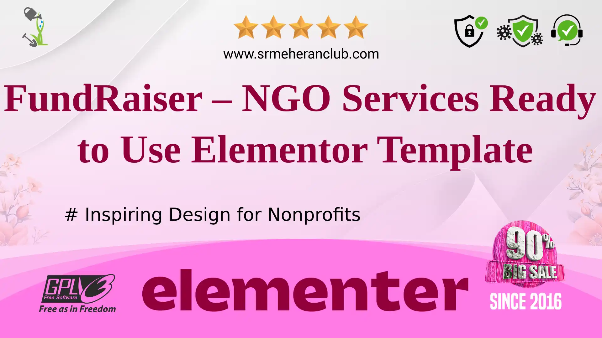 FundRaiser – NGO Services Ready to Use Elementor Template — Elementor Kit by Templatemonster