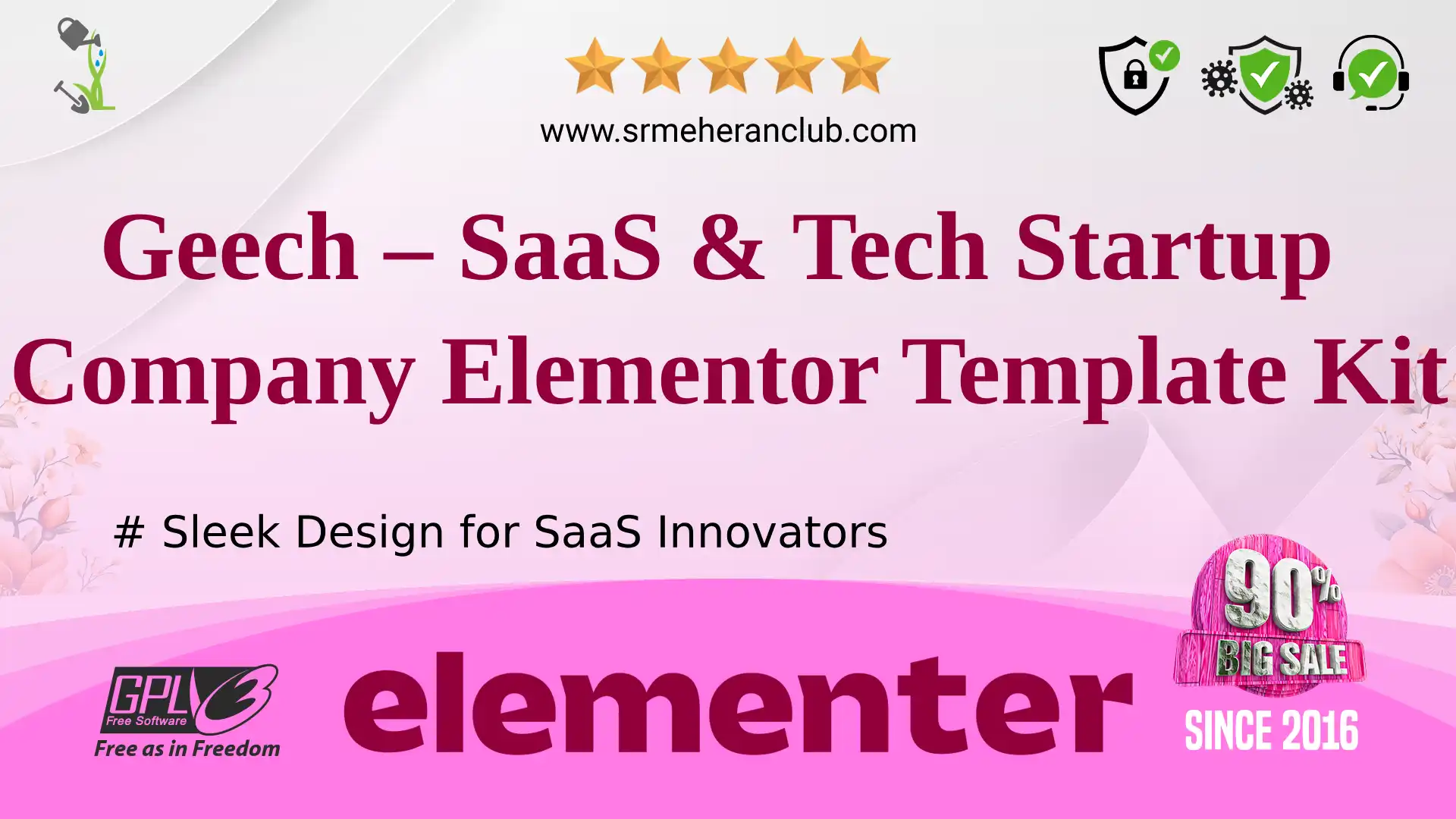 Geech – SaaS & Tech Startup Company Elementor Template Kit — Elementor Kit by Themeforest