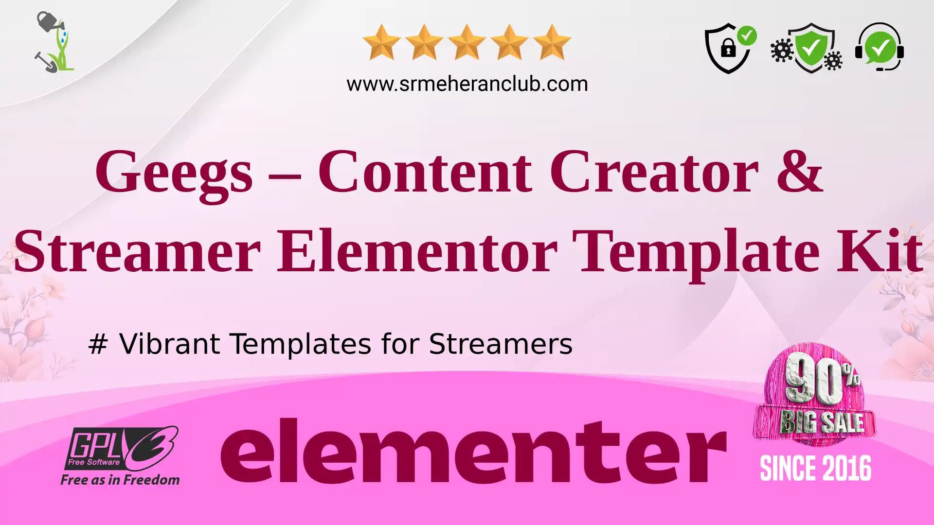 Geegs – Content Creator & Streamer Elementor Template Kit — Elementor Kit by Themeforest