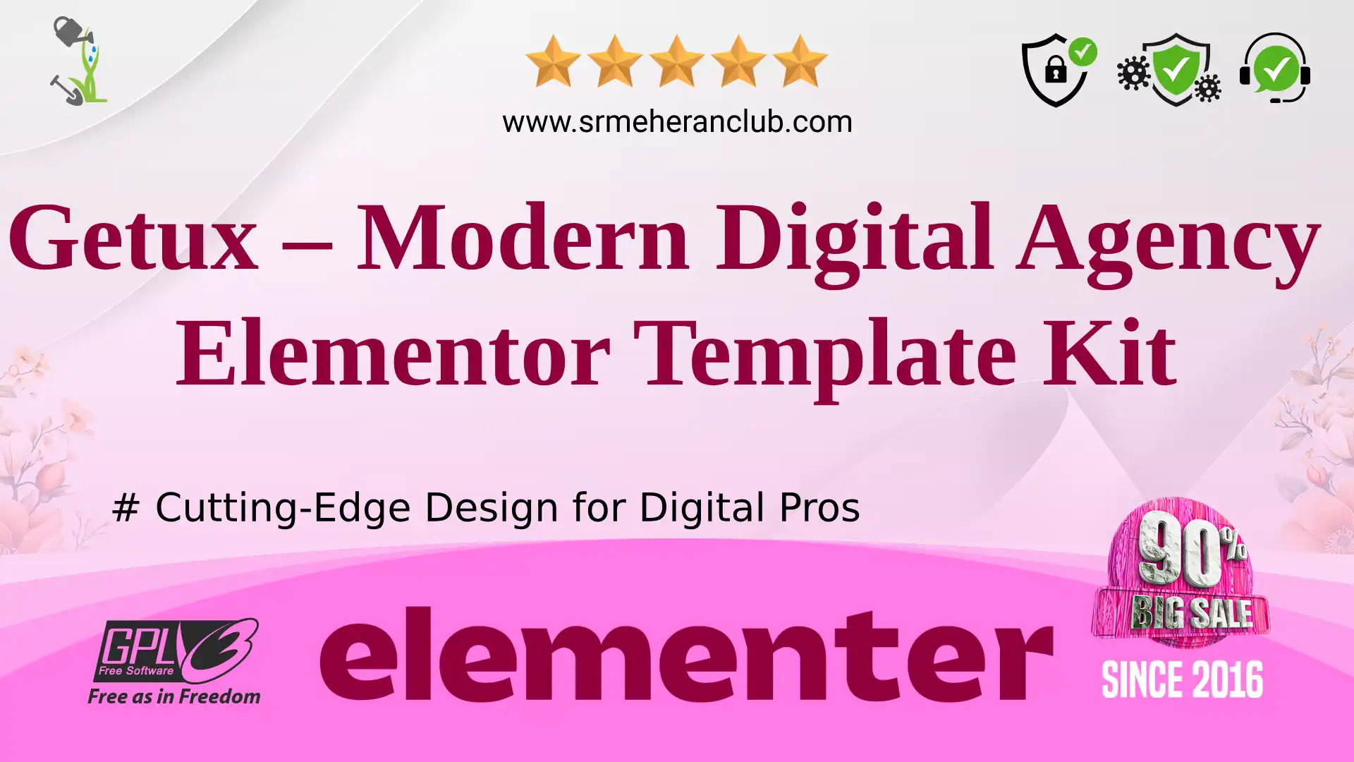 Getux – Modern Digital Agency Elementor Template Kit
