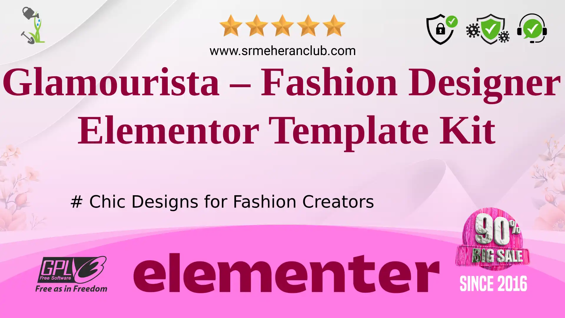Glamourista – Fashion Designer Elementor Template Kit