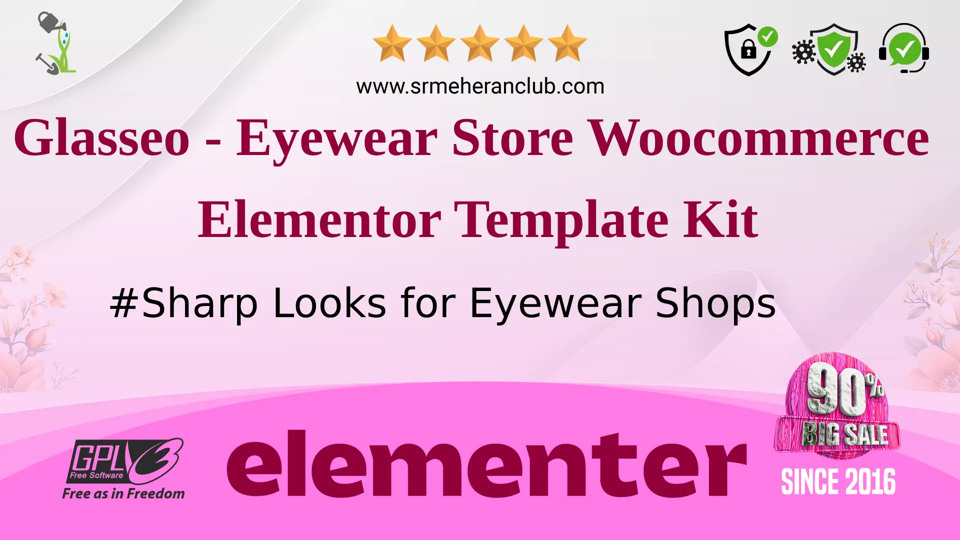 Glasseo – Eyewear Store Woocommerce Elementor Template Kit