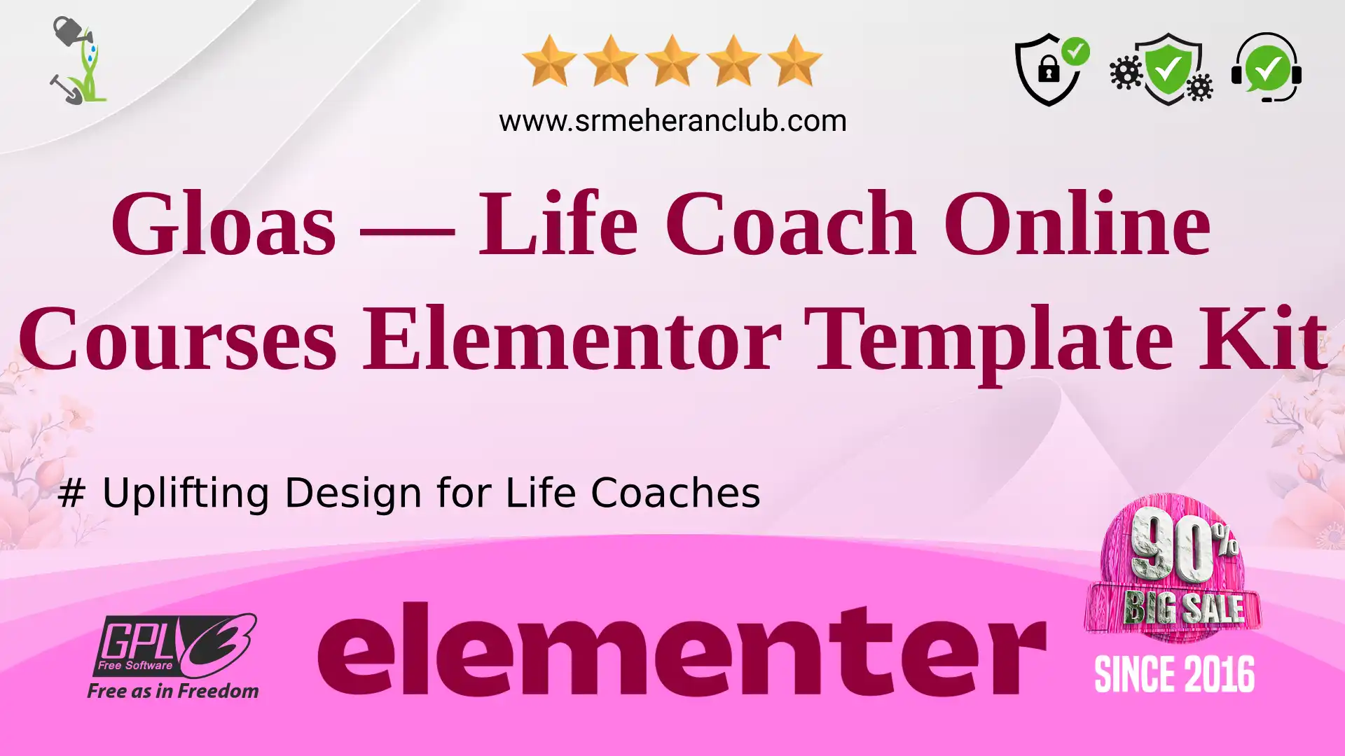 Gloas — Life Coach Online Courses Elementor Template Kit — Elementor Kit by Themeforest