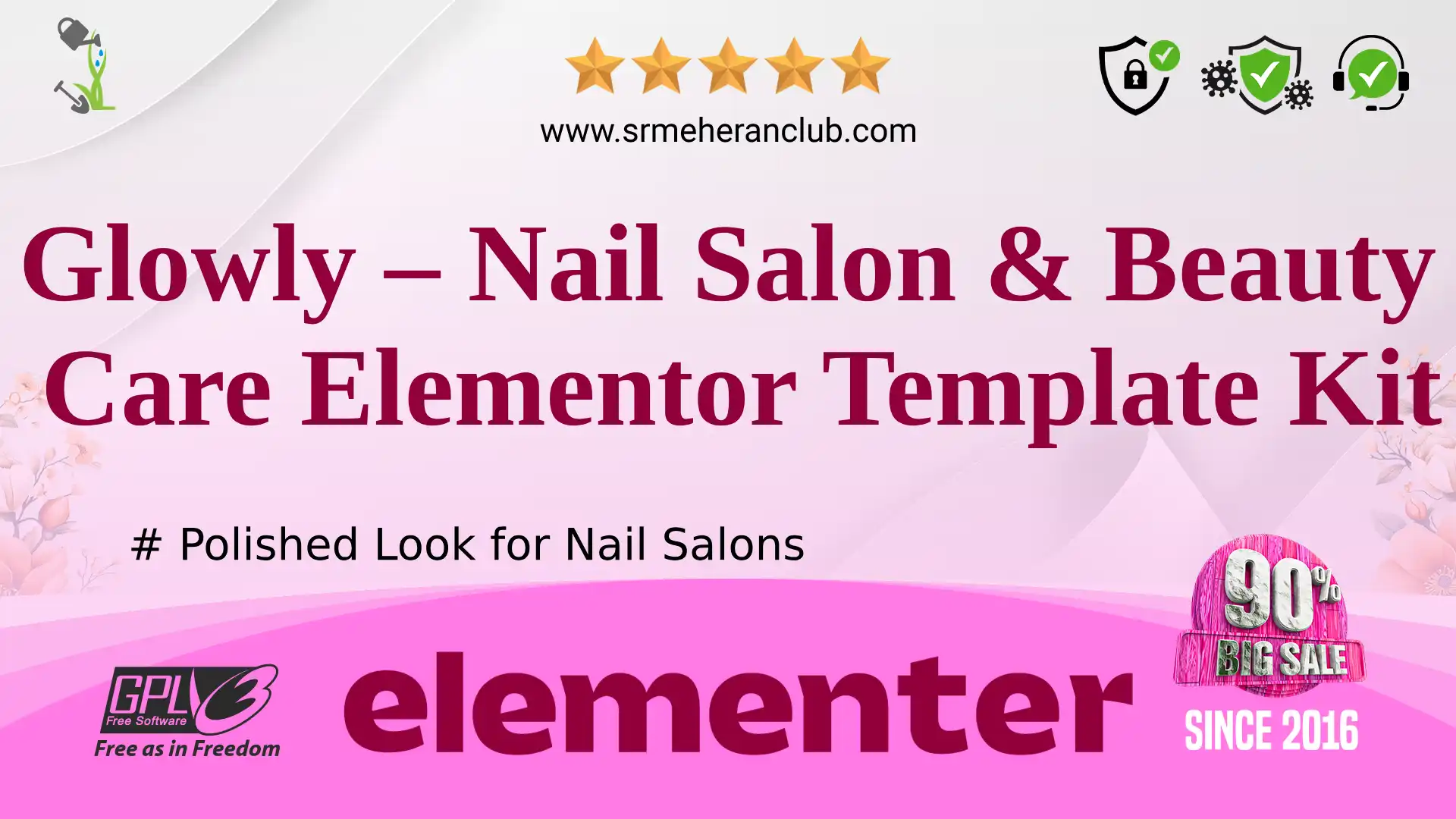 Glowly – Nail Salon & Beauty Care Elementor Template Kit — Elementor Kit by Themeforest
