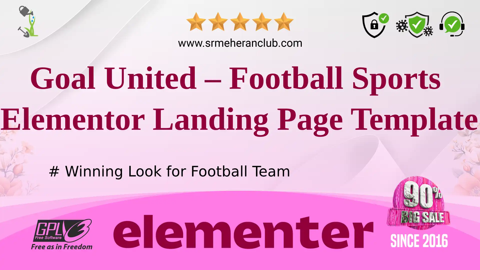 Goal United – Football Sports Elementor Landing Page Template — Elementor Kit by Templatemonster